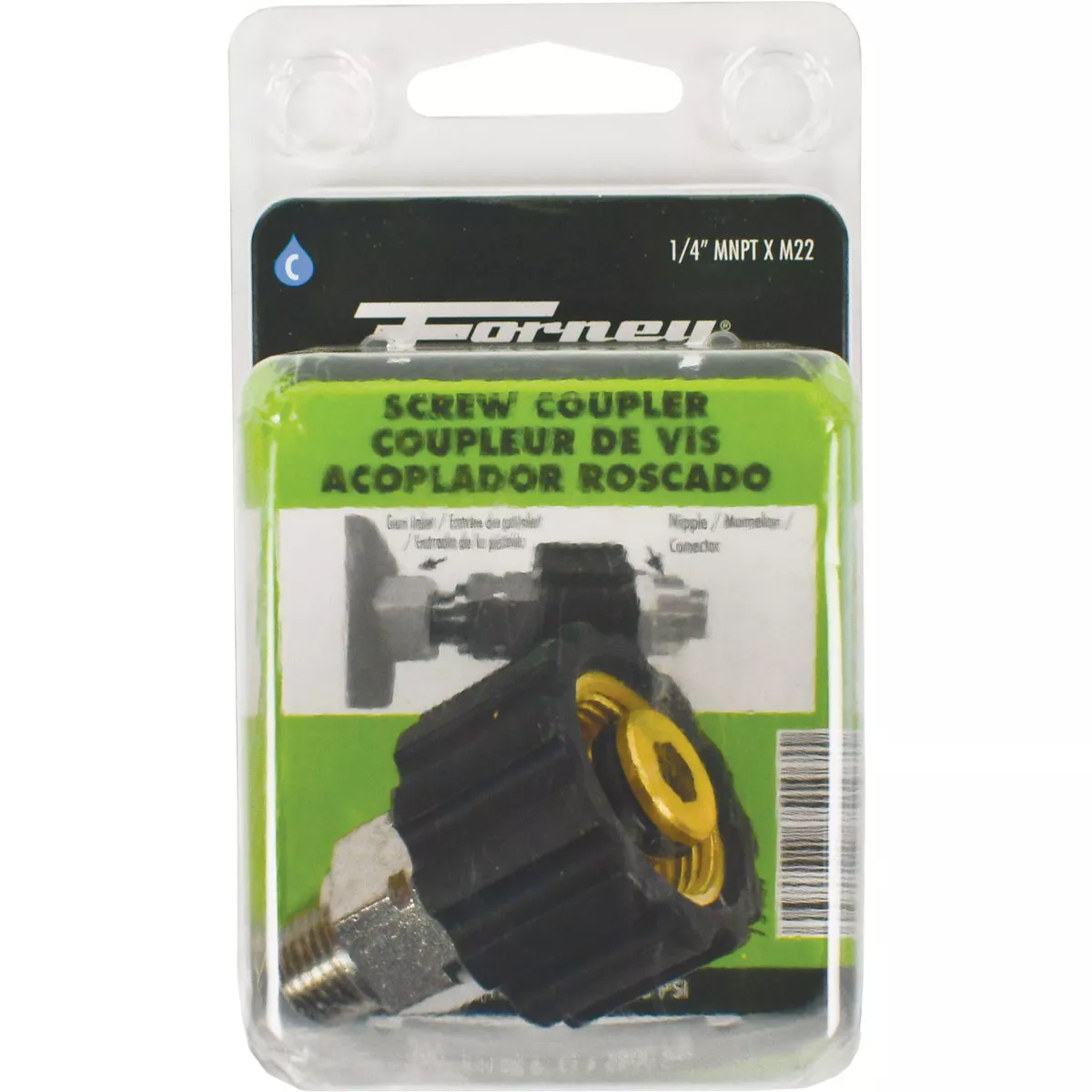 Forney M22F x 1/4 In. Male Screw Pressure Washer Coupling - photo 2