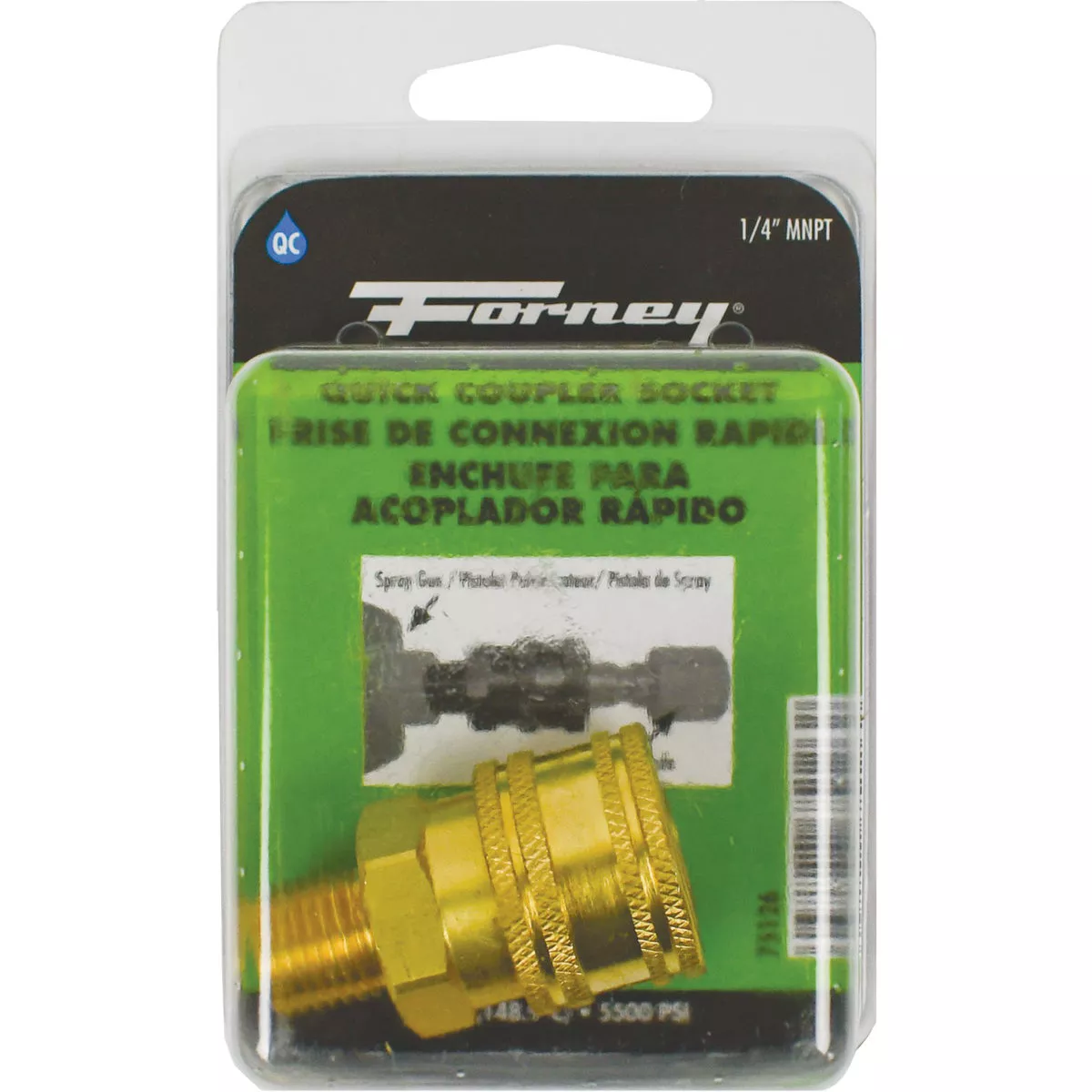 Forney 1/4 In. Male Quick Coupler Pressure Washer Socket - photo 2