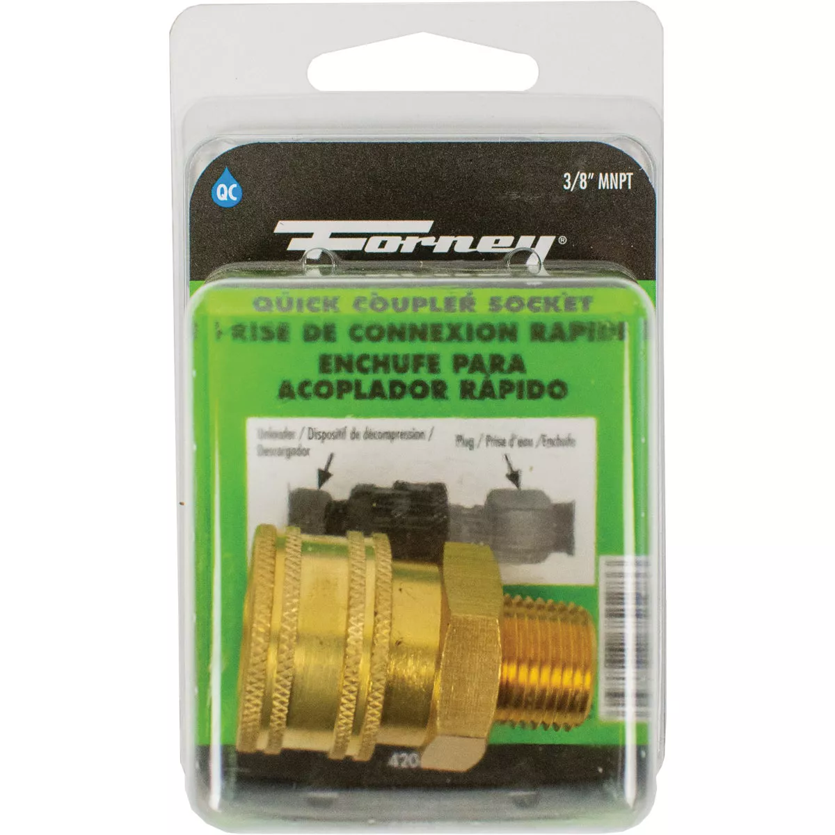 Forney 3/8 In. Male Quick Coupler Pressure Washer Socket - photo 2