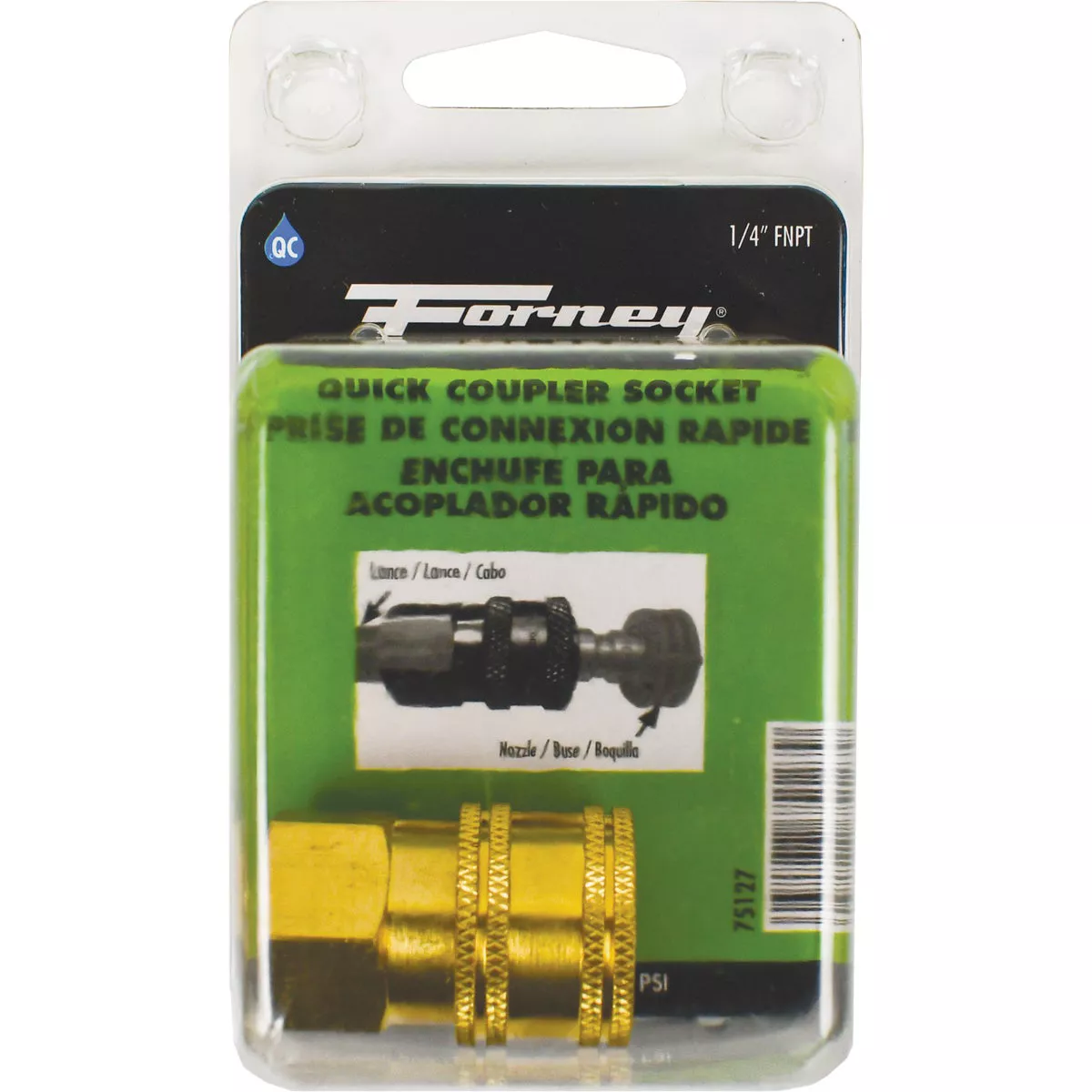 Forney 1/4 In. Female Quick Coupler Pressure Washer Socket - photo 2