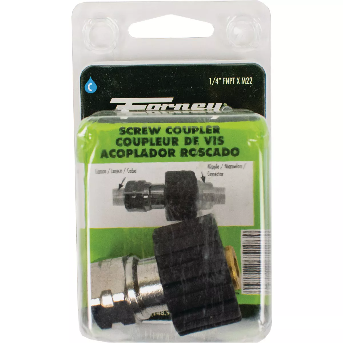 Forney M22F x 1/4 In. Female Screw Pressure Washer Coupling - photo 2
