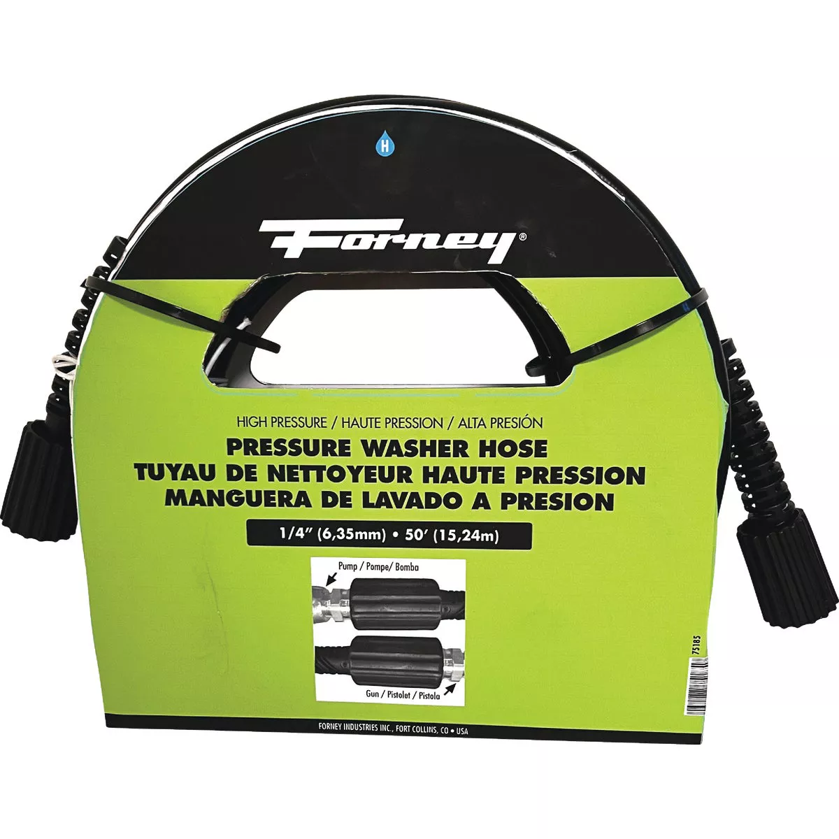 Forney 1/4 In. x 50 Ft. 3000 psi Female Pressure Washer Hose - photo 2