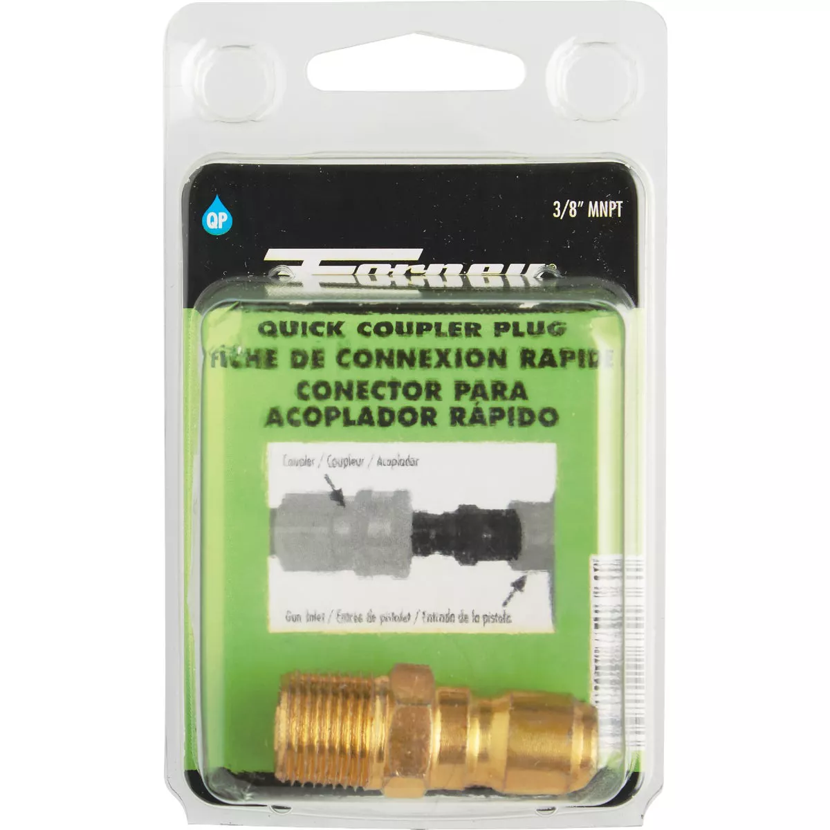 Forney 3/8 In. Male Quick Connect Pressure Washer Plug - photo 2