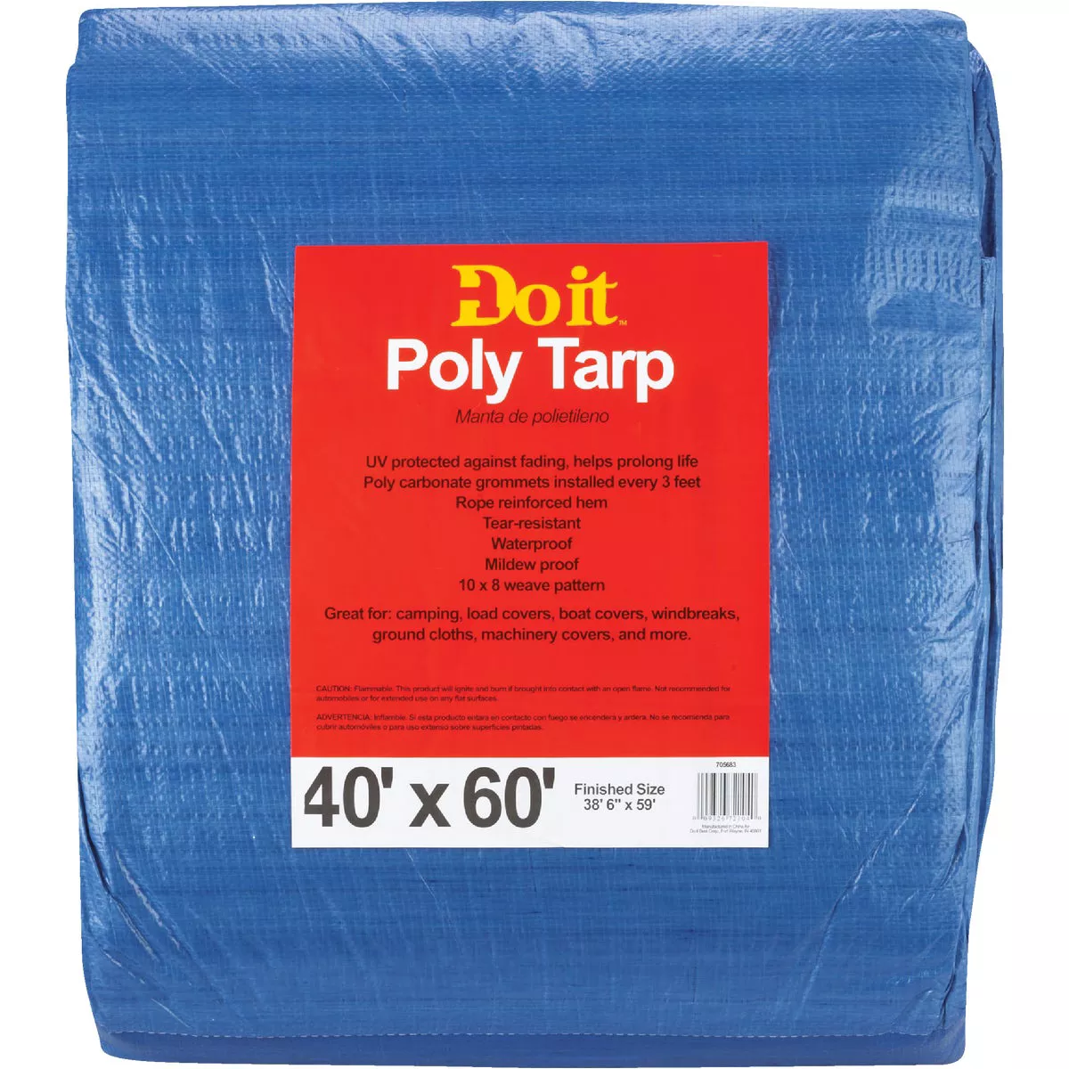 Do it Blue Woven 40 Ft. x 60 Ft. Medium Duty Poly Tarp - photo 2