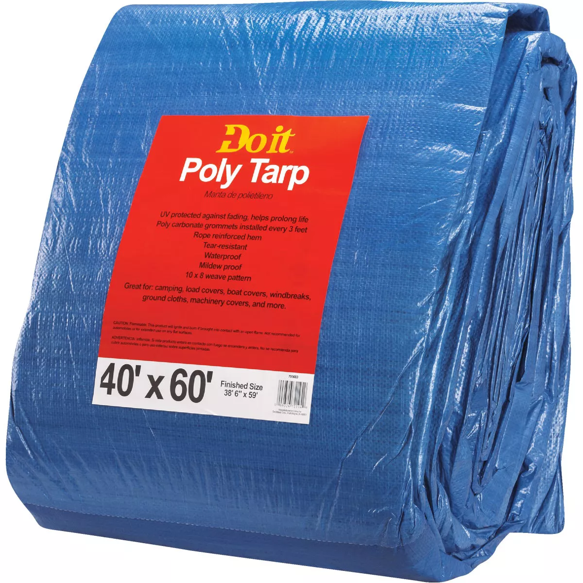 Do it Blue Woven 40 Ft. x 60 Ft. Medium Duty Poly Tarp - photo 3