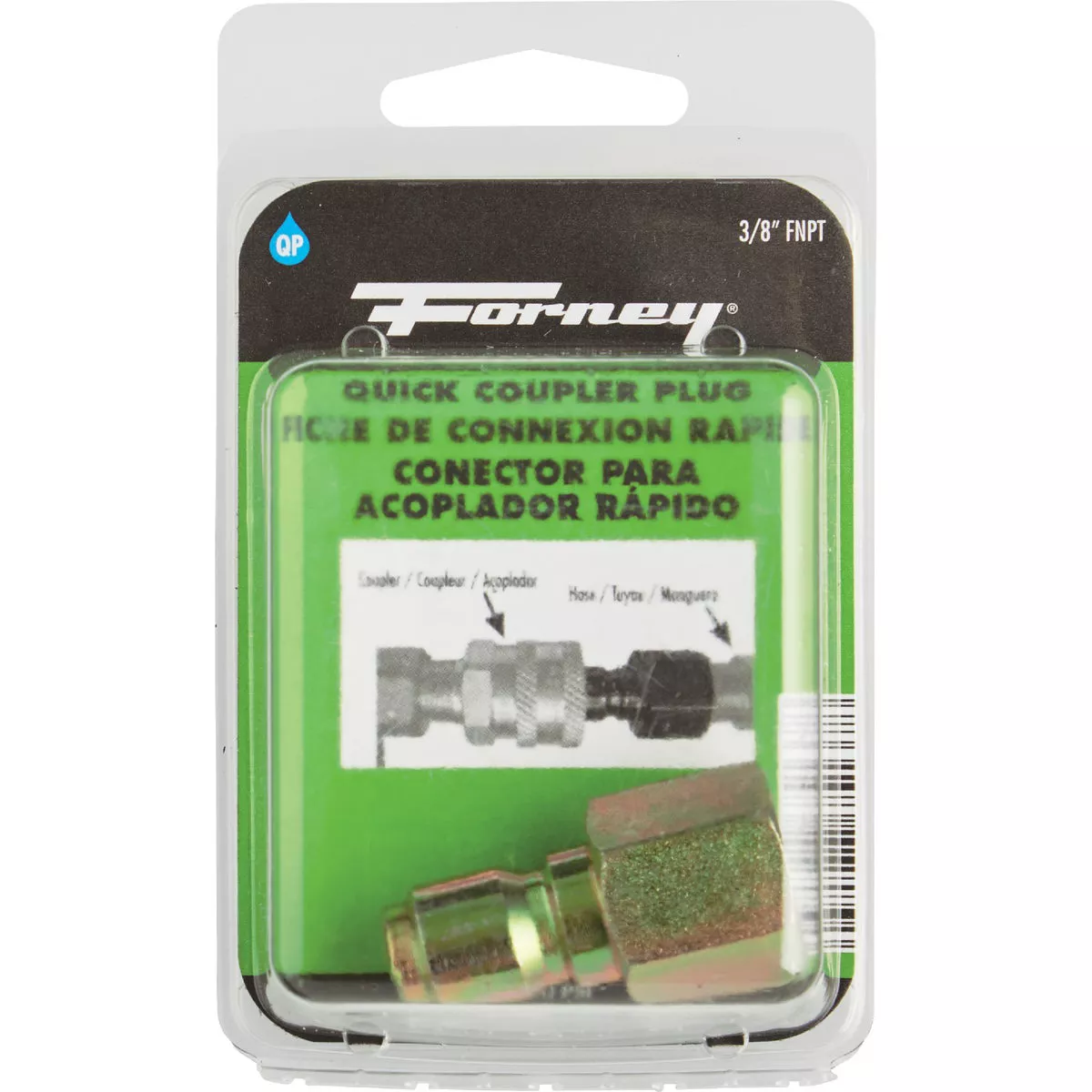 Forney 3/8 In. Female Quick Connect Pressure Washer Plug - photo 2