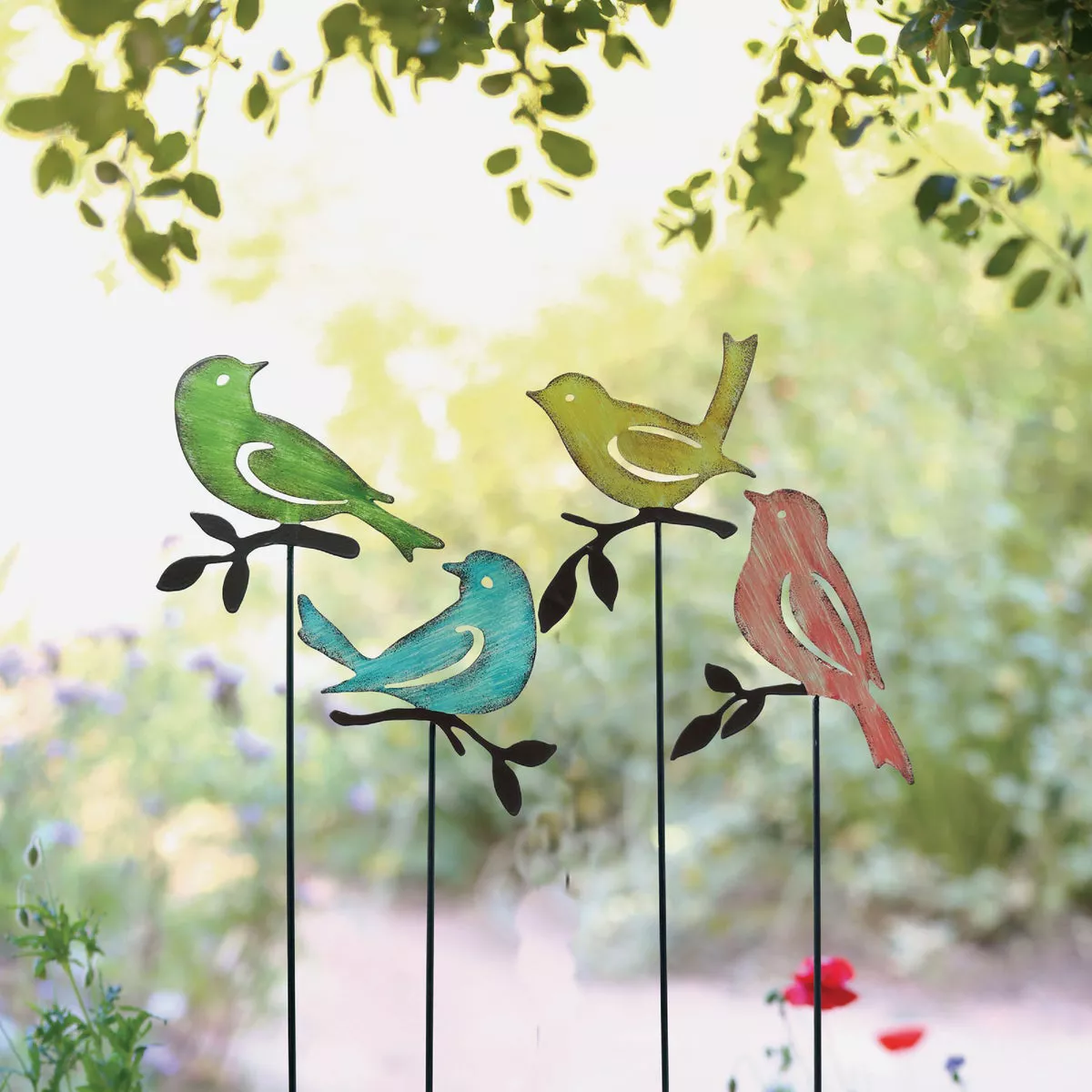 Alpine 15 In. H. Metal Bird Garden Stake Lawn Ornament - photo 2