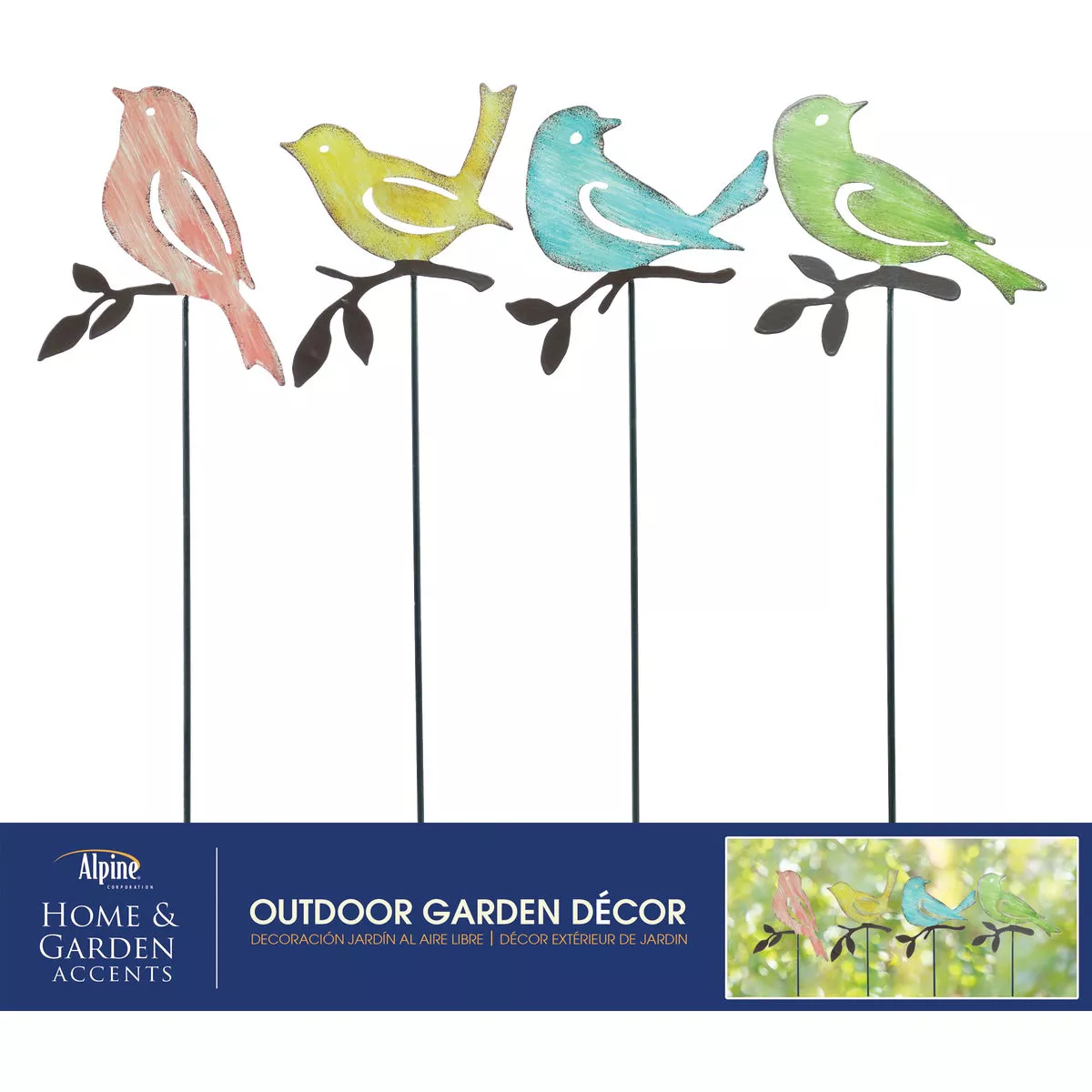 Alpine 15 In. H. Metal Bird Garden Stake Lawn Ornament - photo 3
