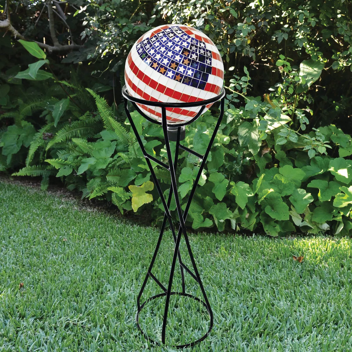 Alpine 10 In. Dia. Glass American Flag Gazing Globe - photo 3