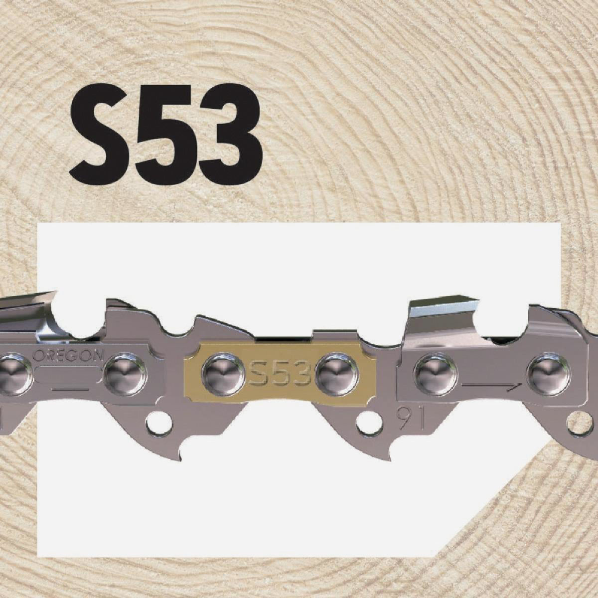 Oregon S53 AdvanceCut Saw Chain for 14 Bar 53 Drive Links