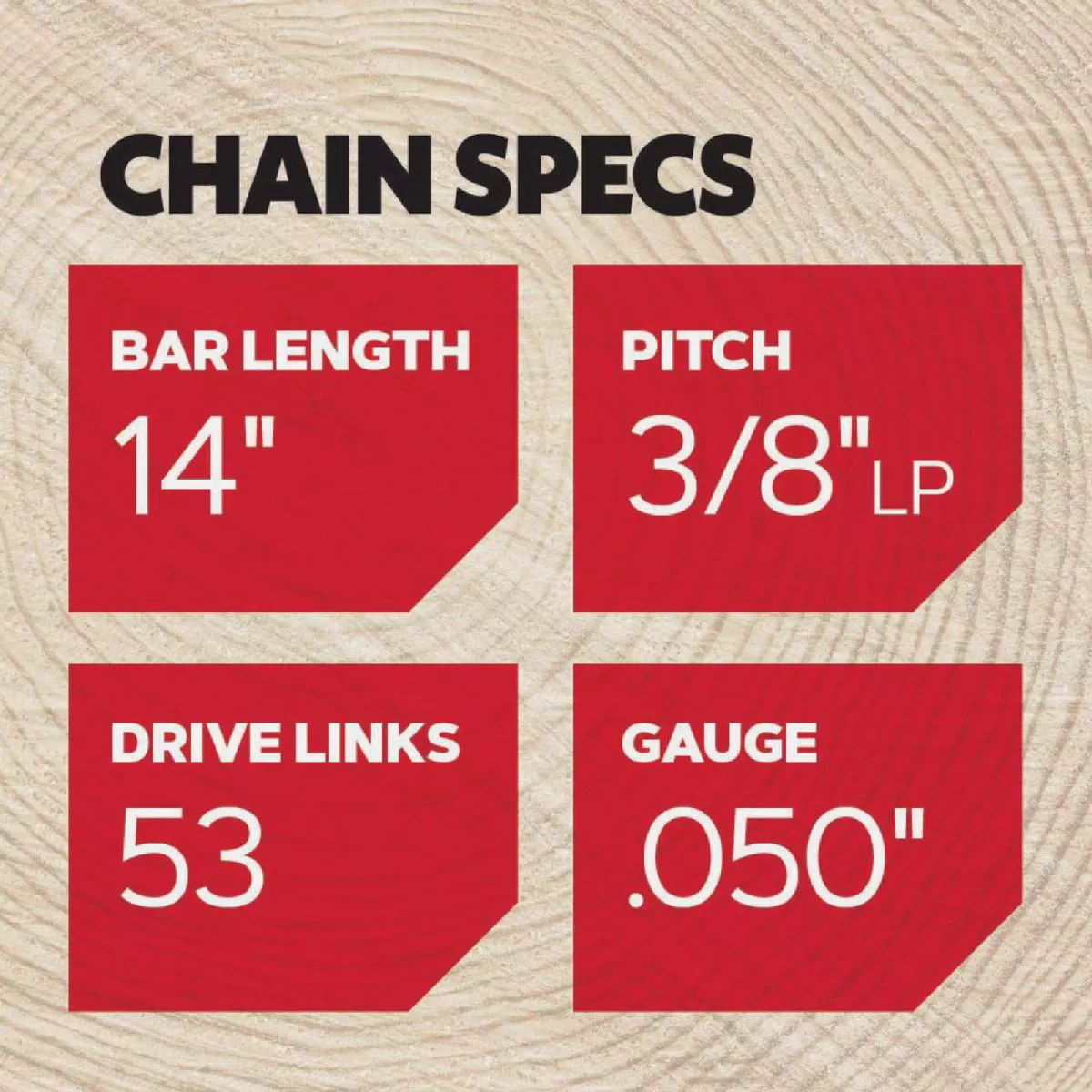 Oregon S53 AdvanceCut Saw Chain for 14 in. Bar - 53 Drive Links - fits Craftsman, Homelite, Shindaiwa and more - photo 8
