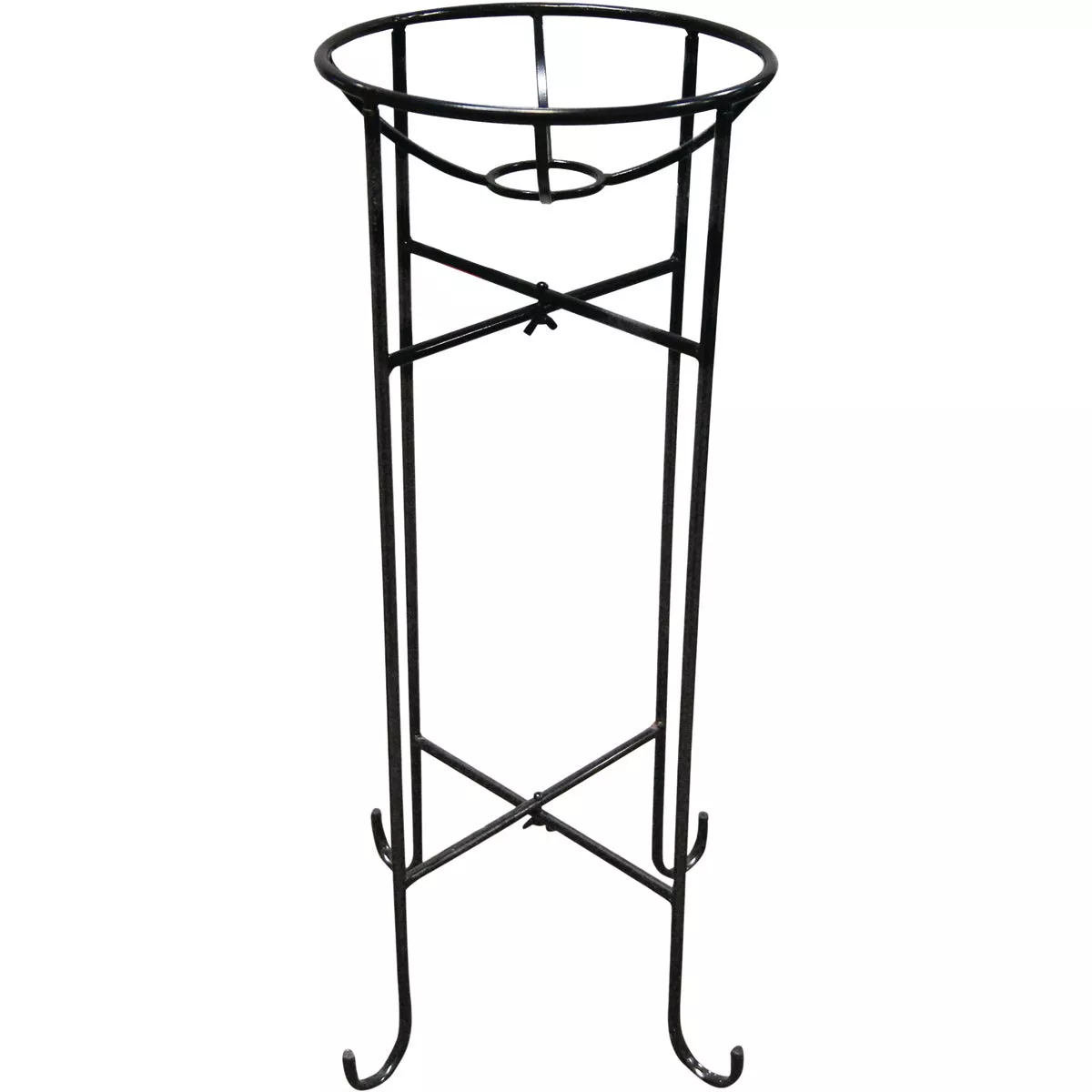 Alpine 13 In. W. x 24 In. H. x 13 In. L. Black Metal Gazing Globe Stand