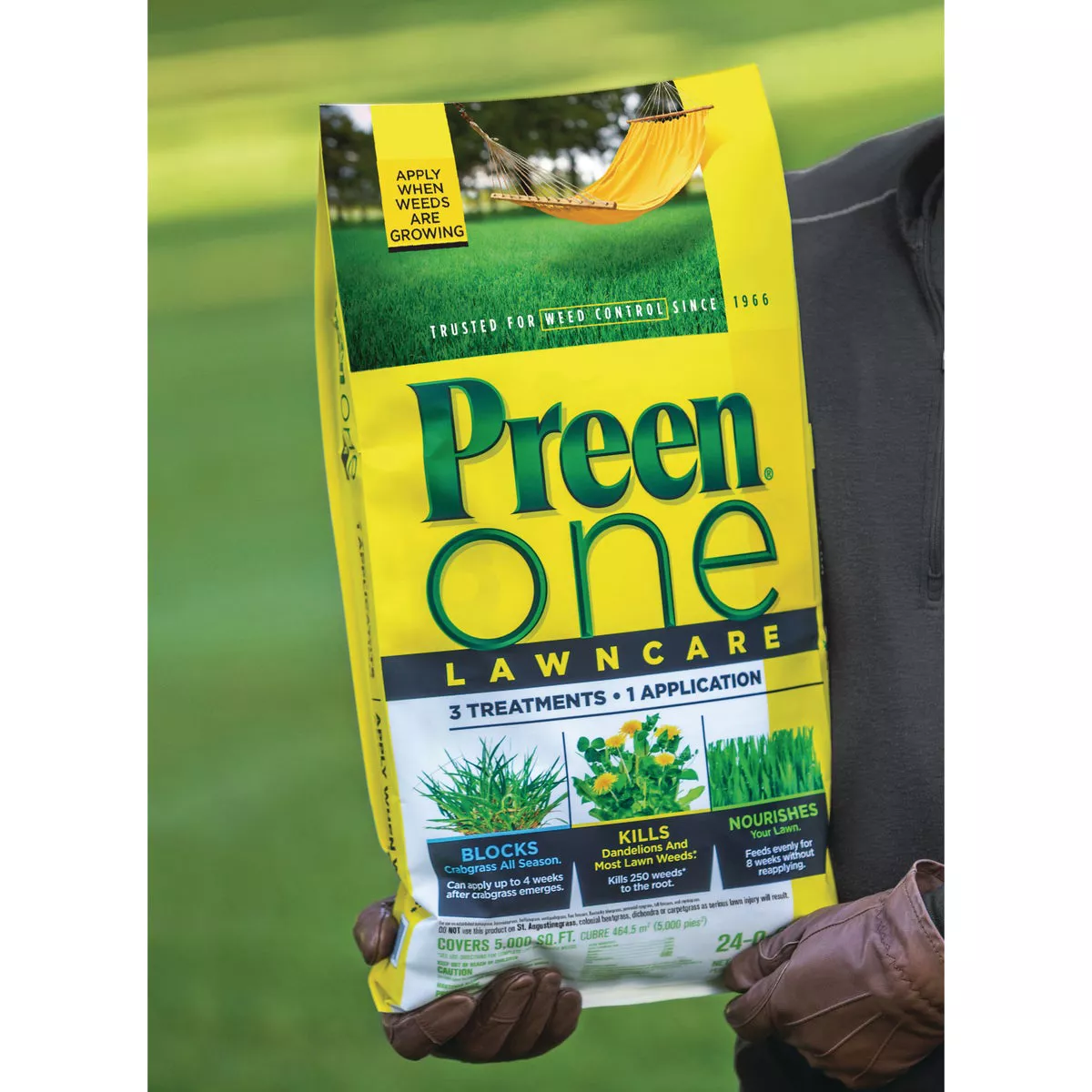Preen One Lawn Care 18 Lb. Ready To Use Granules Weed Killer with Fertilizer - photo 8