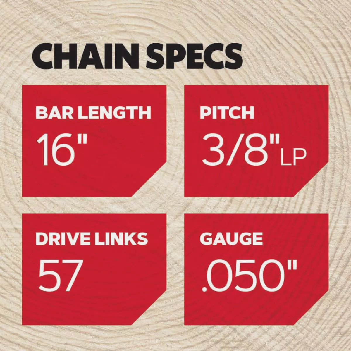 Oregon S57 AdvanceCut Chainsaw Chain for 16 In. Bar - 57 Drive Links Fits Cub Cadet, Echo, John Deere, Shindaiwa, Senix & More - photo 5
