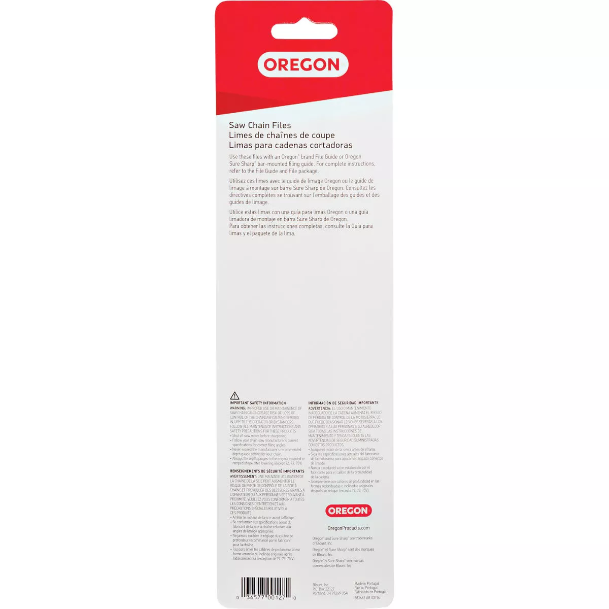 Oregon 5/32 In. Saw Chain File (2-Count) - photo 2
