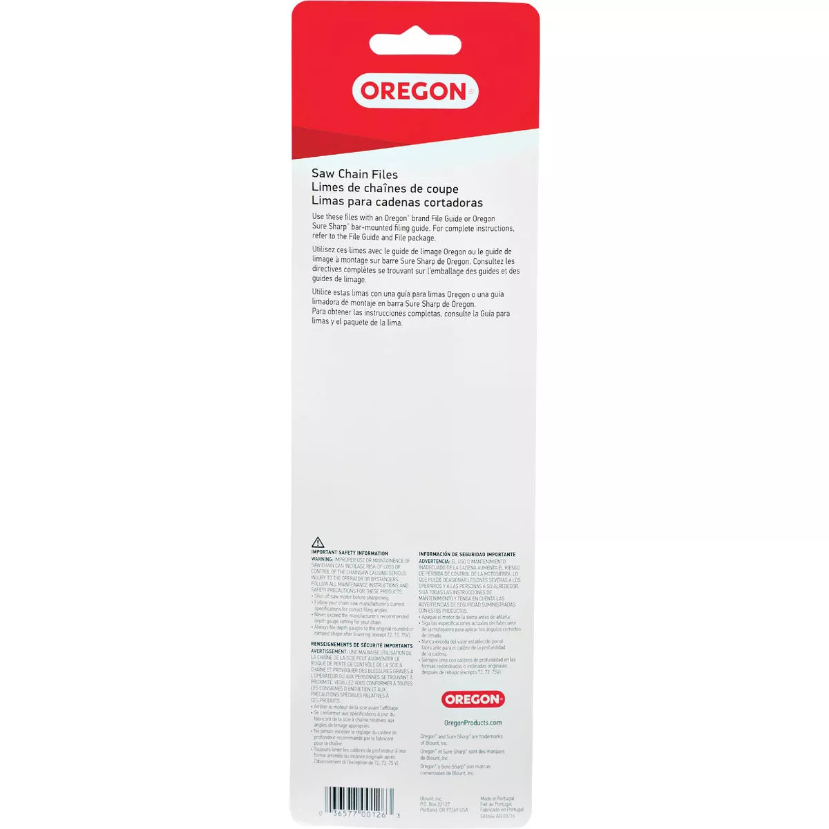 Oregon 7/32 In. Saw Chain File (2-Count) - photo 2