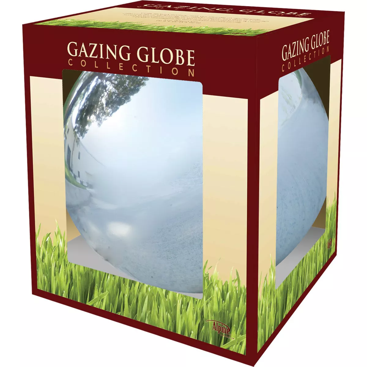 Alpine 10 In. Dia. Electric Silver Glass Gazing Globe - photo 2