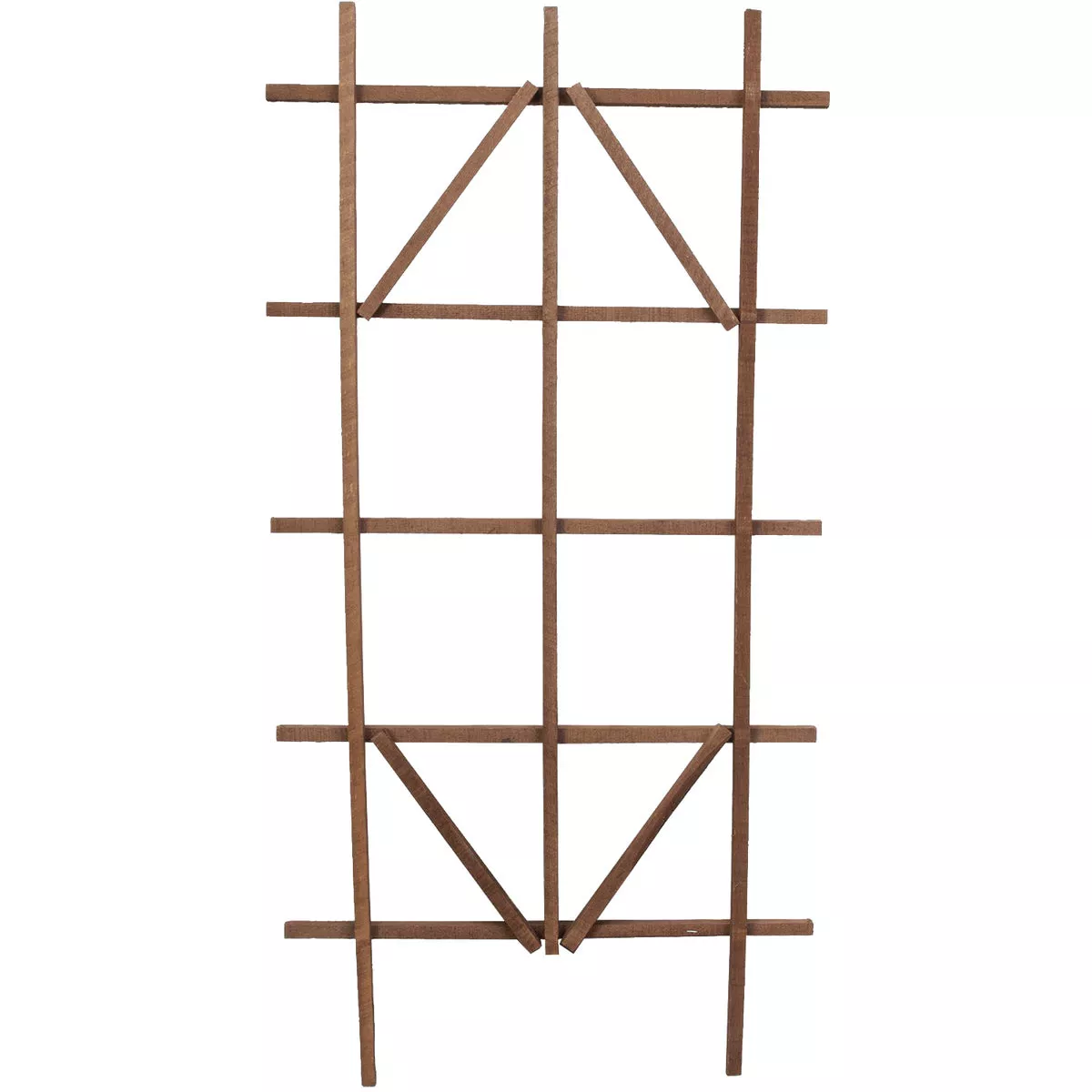 Panacea 48 In. Brown Wood Ladder Trellis
