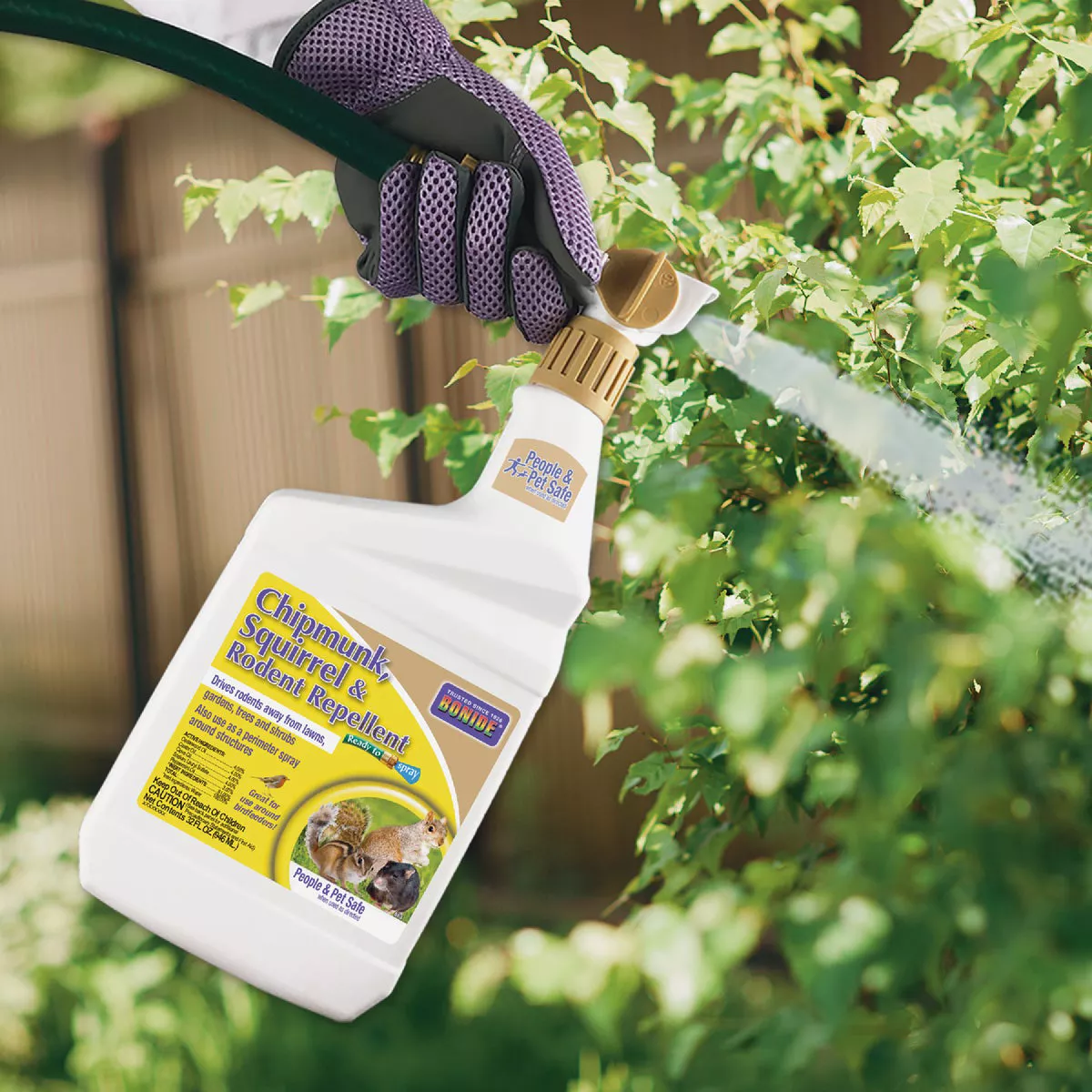 Bonide 1 Qt. Ready To Spray Chipmunk, Squirrel & Rodent Repellent - photo 3