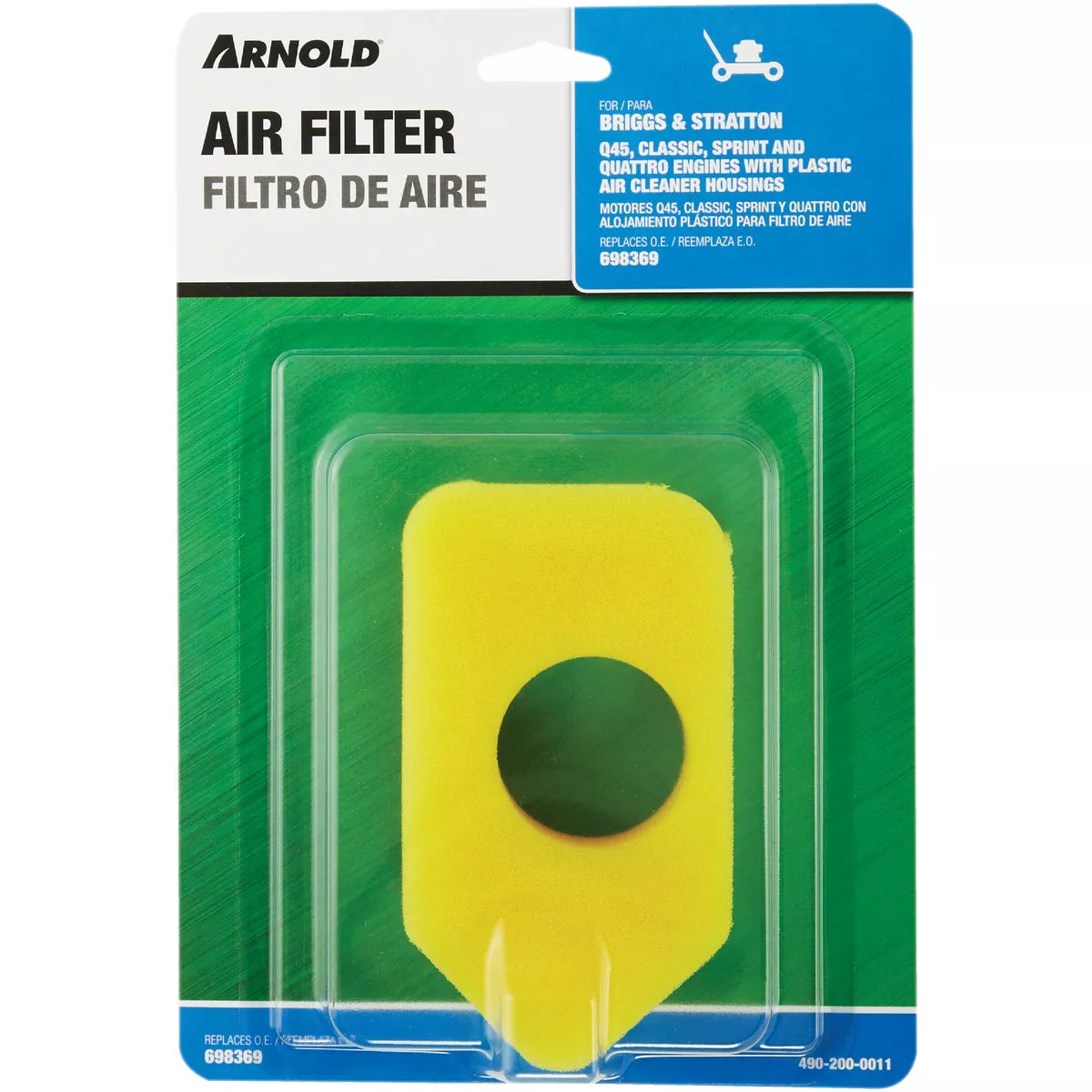 Arnold Briggs & Stratton 3.5 To 4.5 HP Plastic Engine Air Filter - photo 2