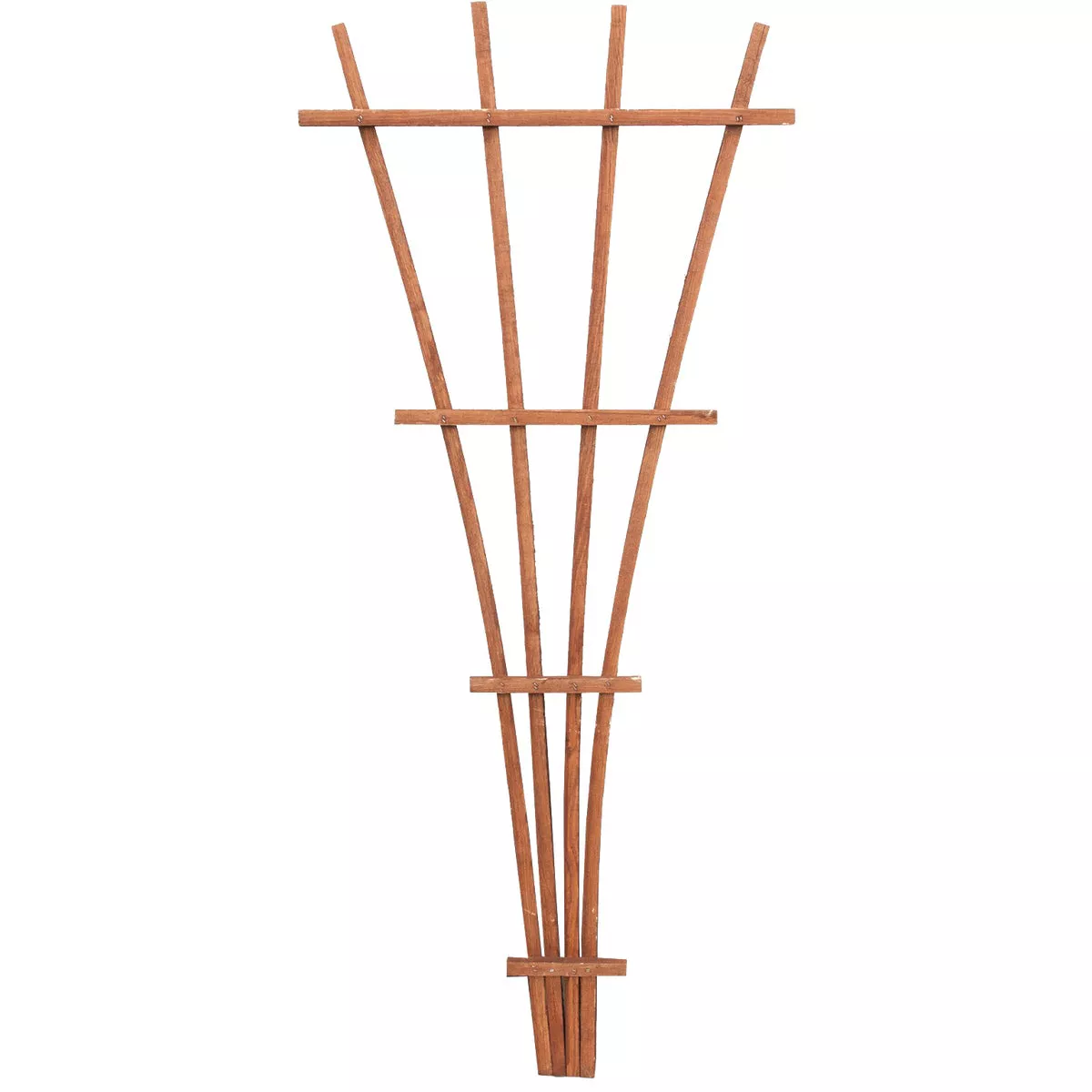 Panacea 48 In. Brown Wood Fan Trellis