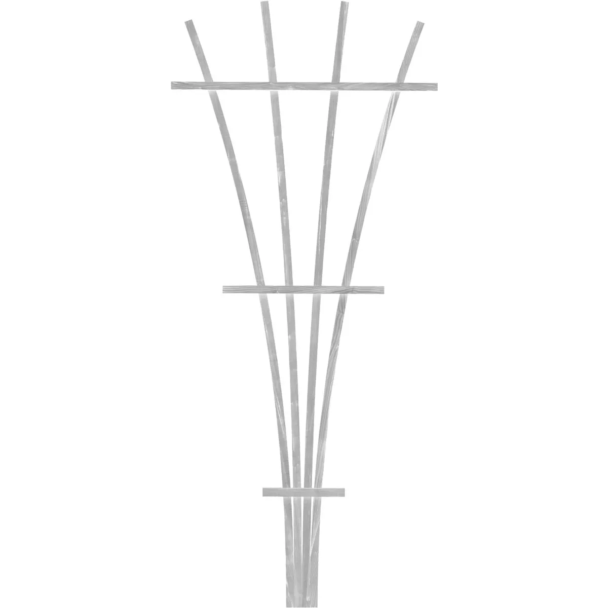 Panacea 48 In. White Wood Fan Trellis