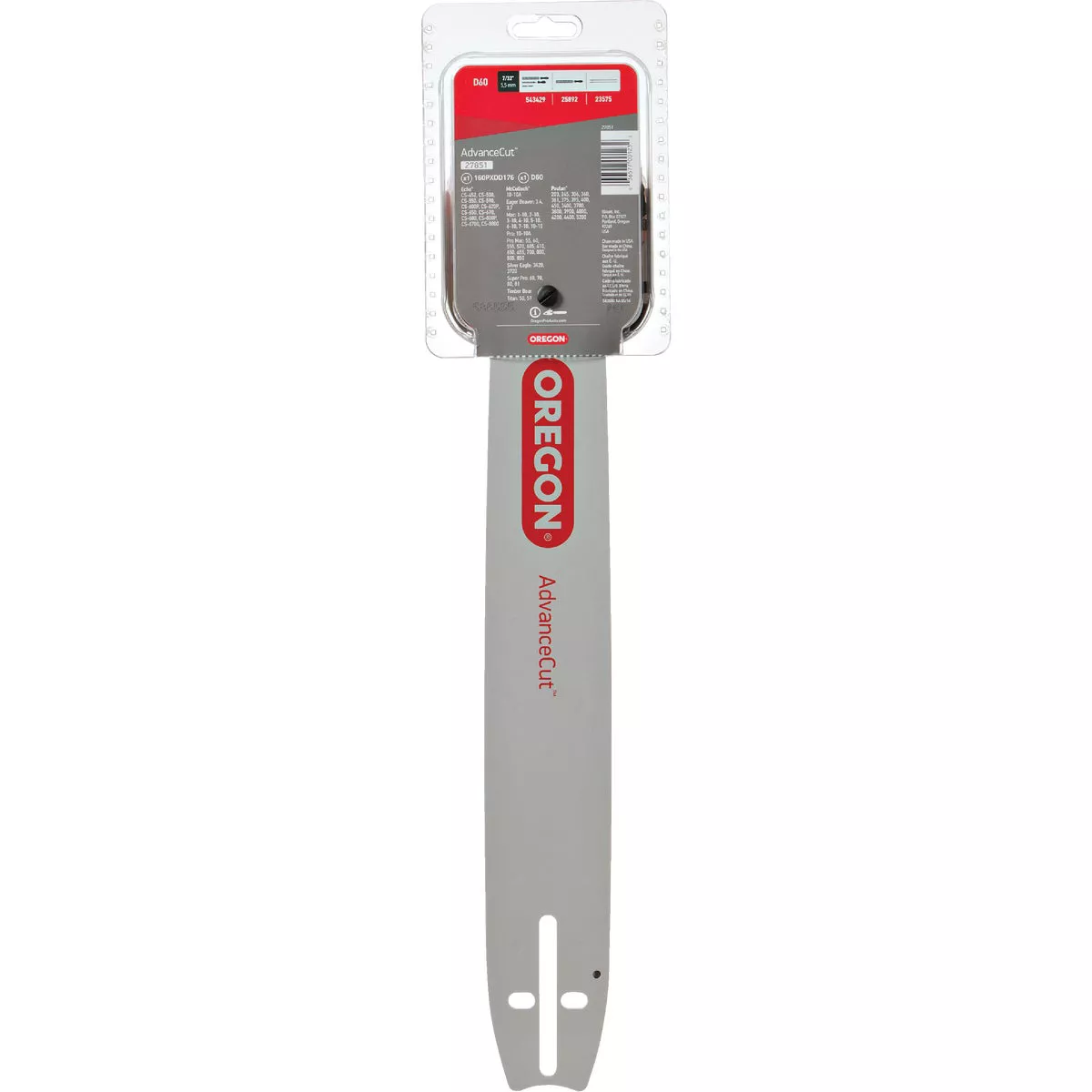 Oregon AdvanceCut 16 In. 60 Drive Links Reversible Bar & D60 Chain Replacement Combo - photo 2
