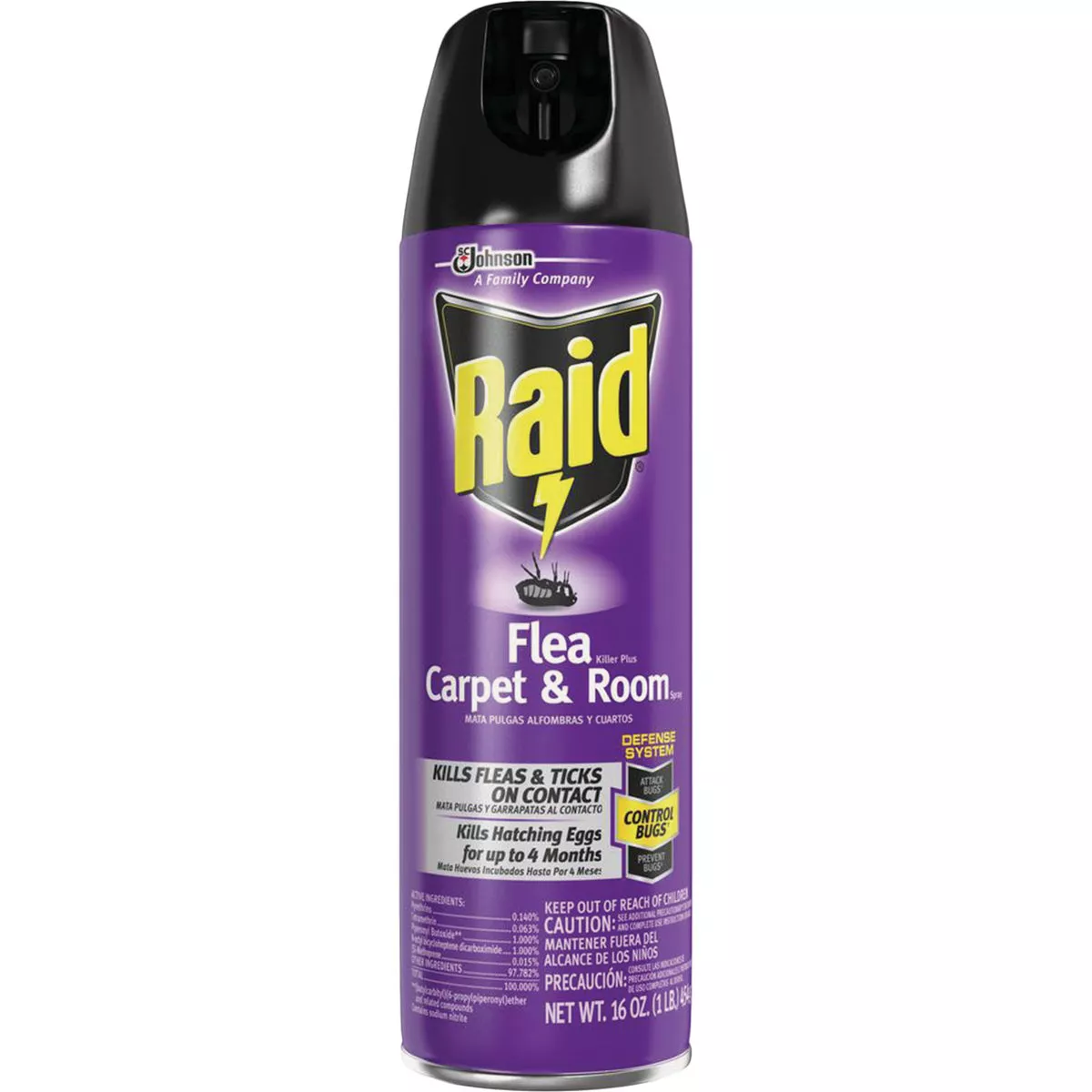 Raid 16 Oz. Aerosol Spray Carpet & Room Tick & Flea Killer