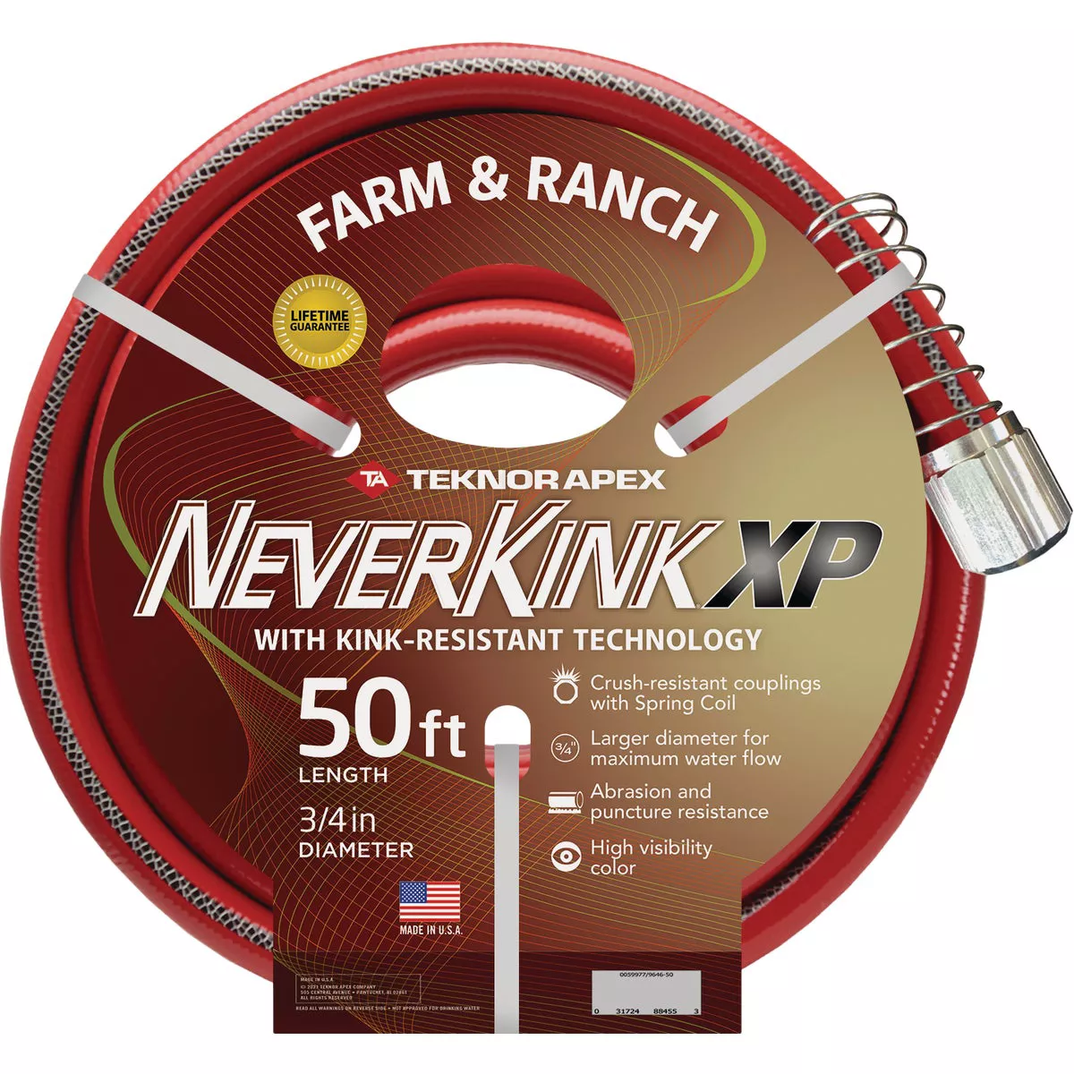 Teknor Apex NeverKink XP 3/4 In. x 50 Ft. Farm & Ranch Hose