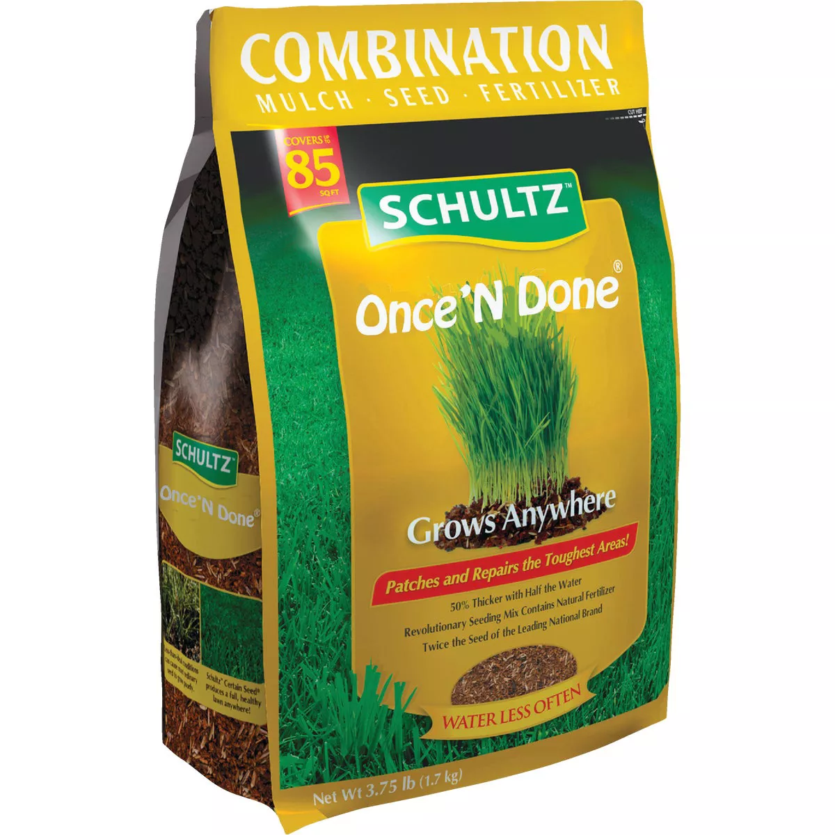 Schultz Once 'N Done 3.75 Lb. 85 Sq. Ft. Coverage Sun & Shade Grass Patch & Repair - photo 4