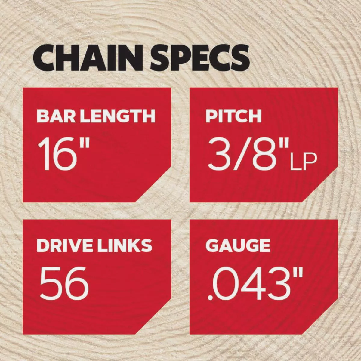 Oregon AdvanceCut 16 In. 56-Link 0.043 In. ga Chainsaw Chain - photo 6