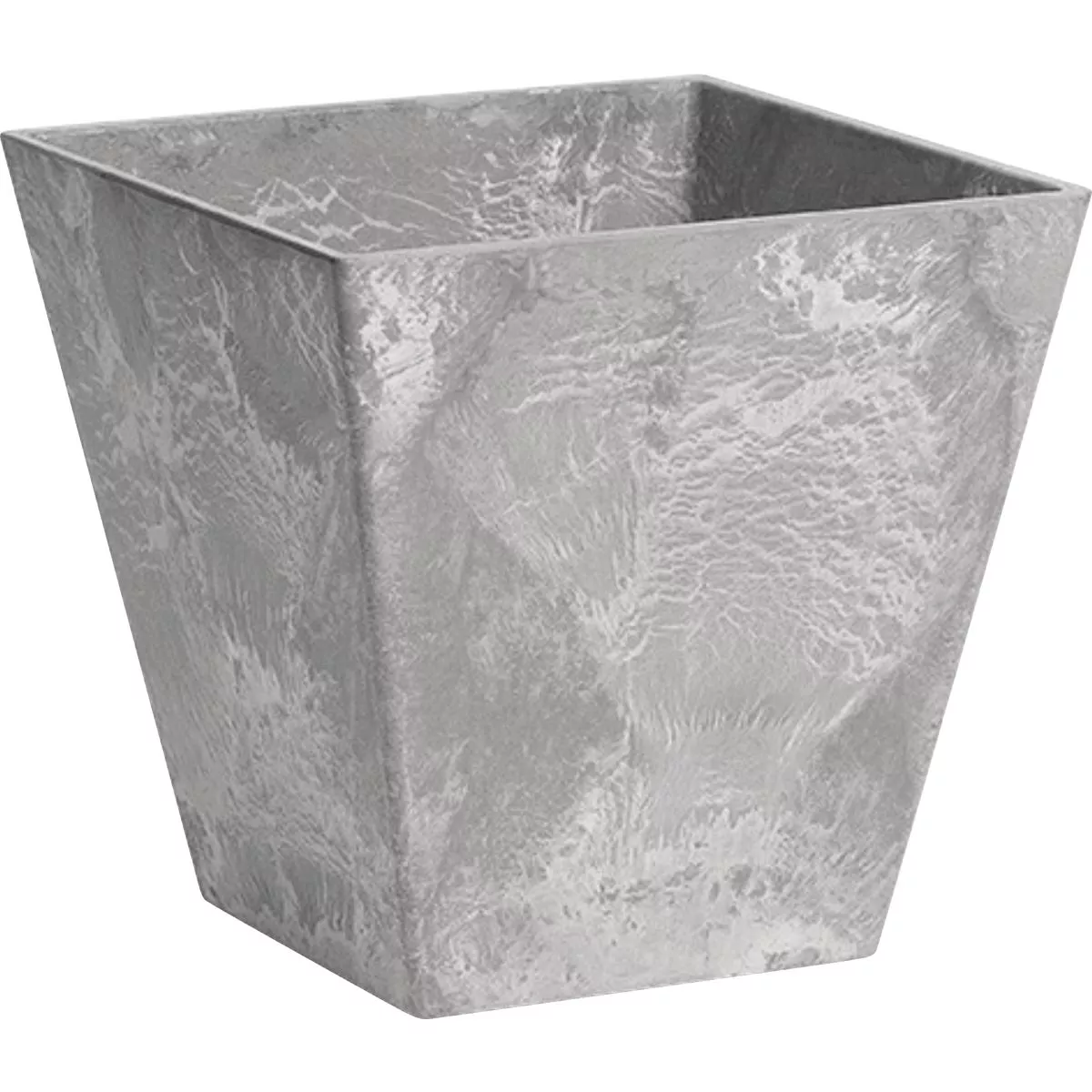 Novelty ArtStone Ella 8 In. W. x 8 In. H. x 8 In. L. Gray Resin Planter