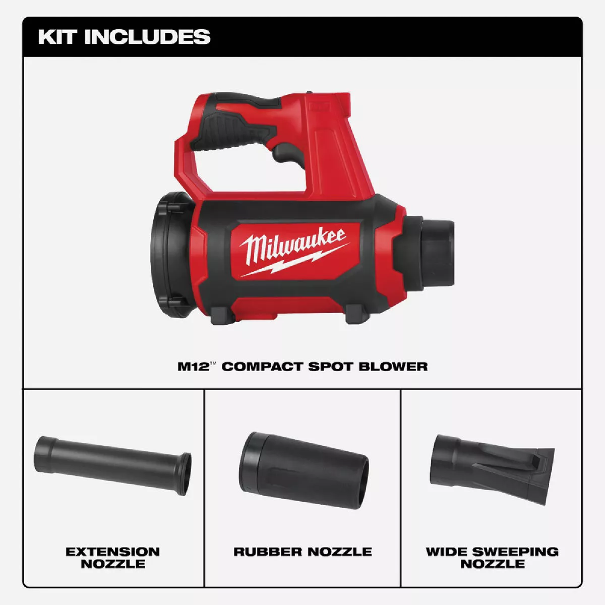 Milwaukee M12 Cordless Compact Spot Blower (Tool Only) - photo 2