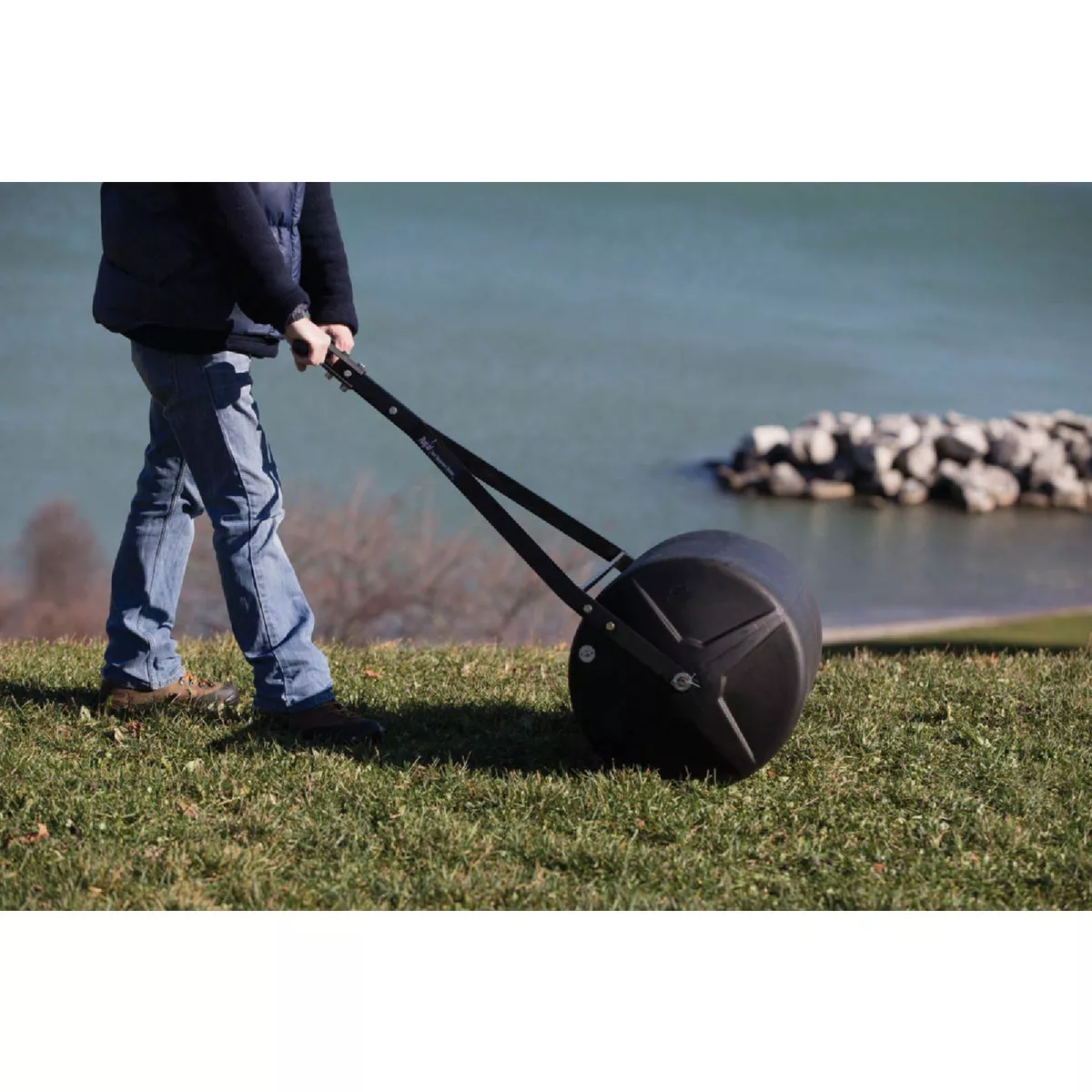 Precision 18 In. x 24 In. 221 Lb. Poly Push/Tow Lawn Roller - photo 4