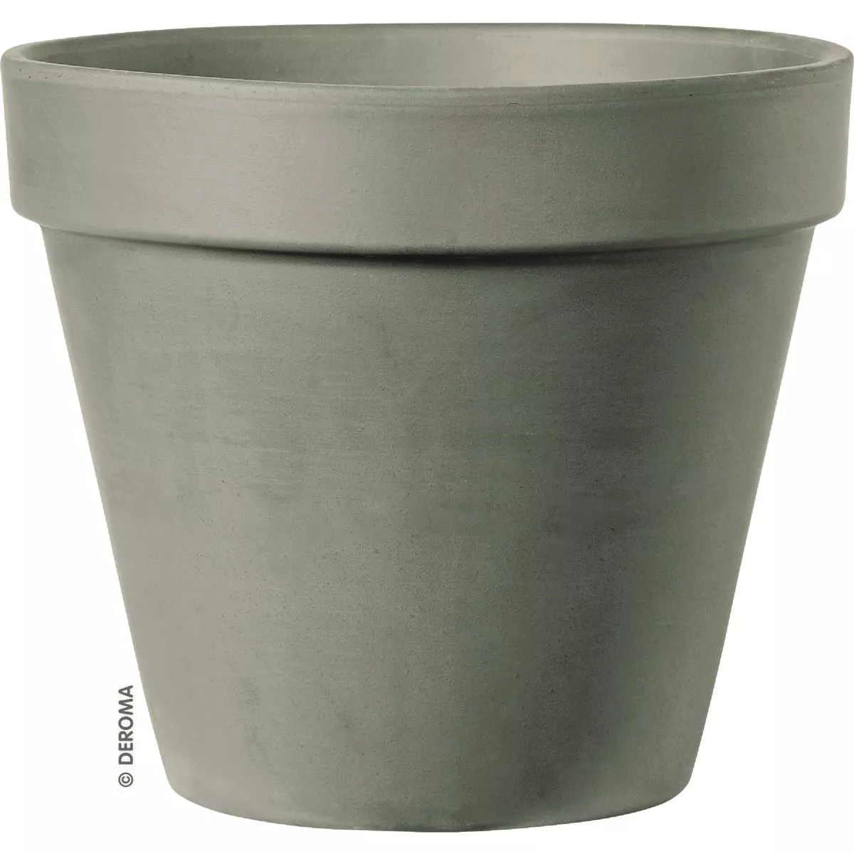 Deroma 2.8 In. Grafite Clay Standard Planter