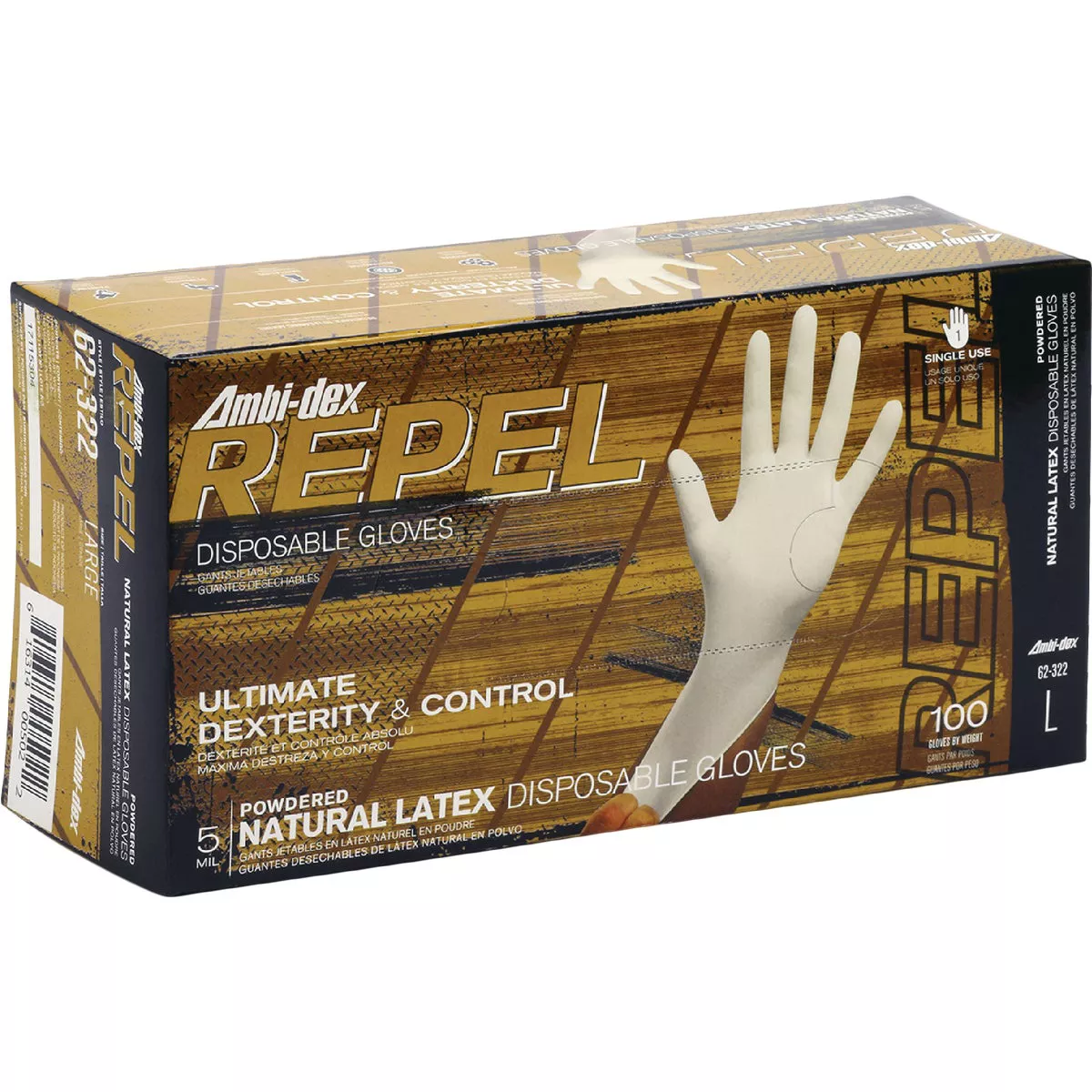 PIP Ambi-Dex Large Powdered Latex Disposable Glove (100-Pack) - photo 2