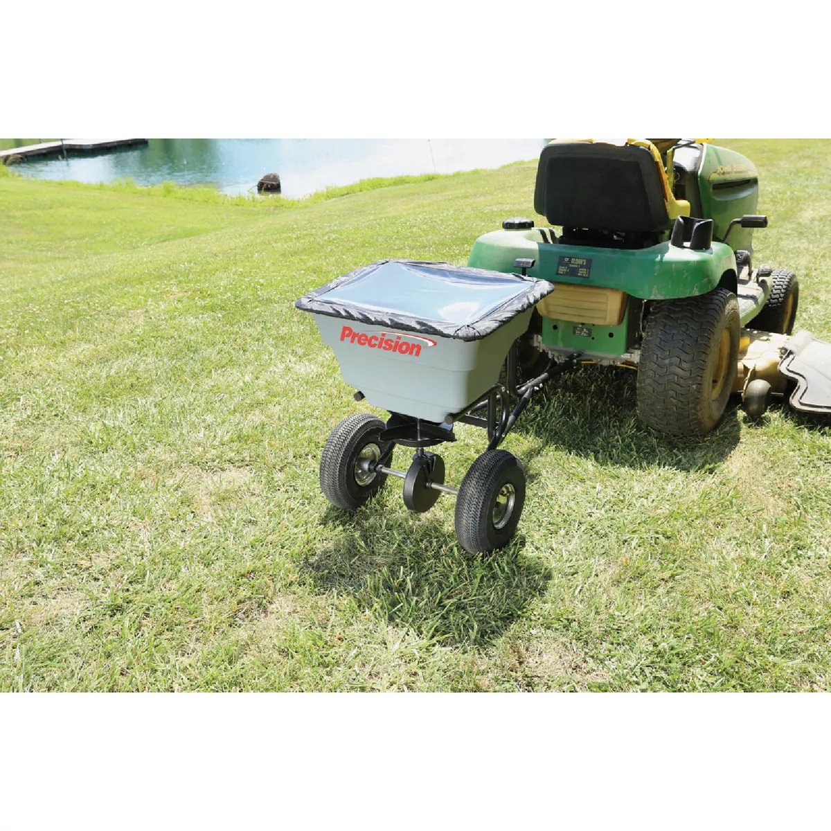 Precision 75 Lb. Self-Lubricating Tow Broadcast Spreader with Cover - photo 5