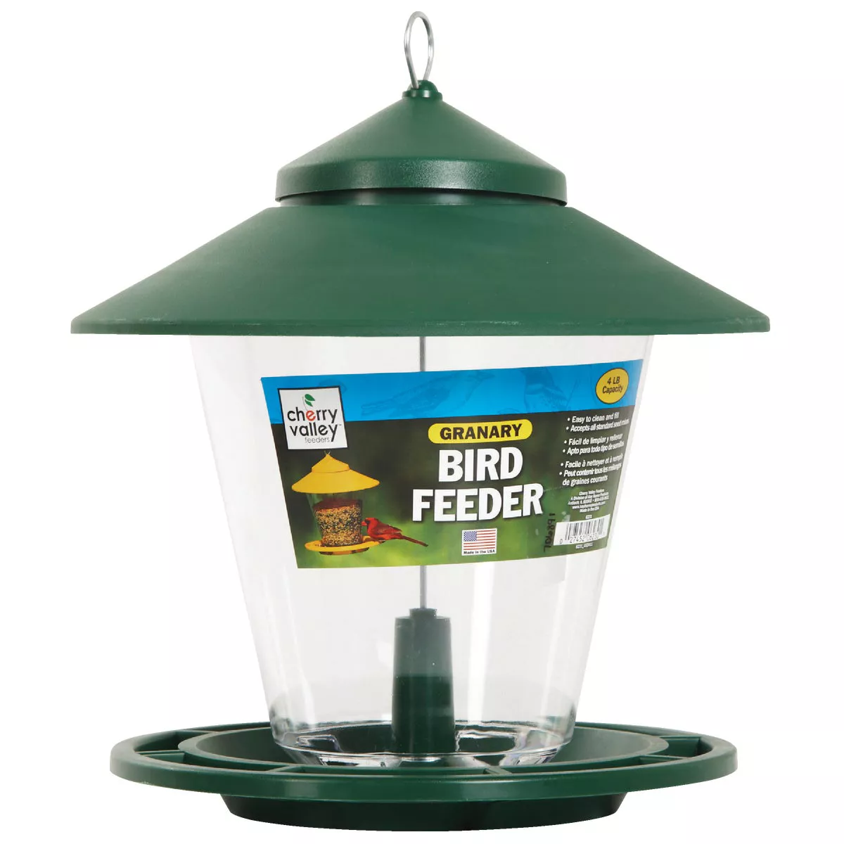 Cherry Valley Plastic Hopper Bird Feeder, 4 Lb. - photo 2