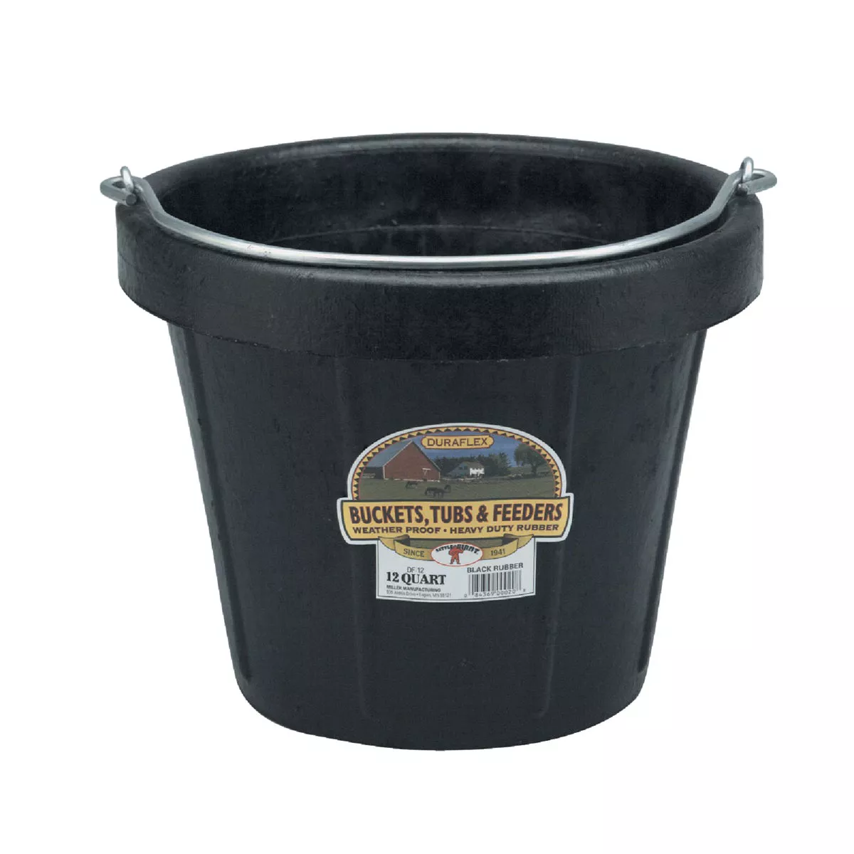 Little Giant Duraflex Heavy-Duty 12 Qt. 13 In. Rubber Utility Bucket
