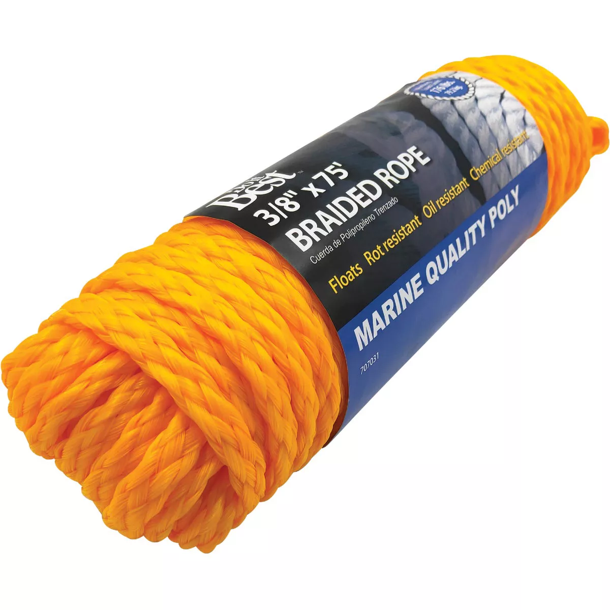 Do it Best 3/8 In. x 75 Ft. Yellow Braided Polypropylene Packaged Rope - photo 2