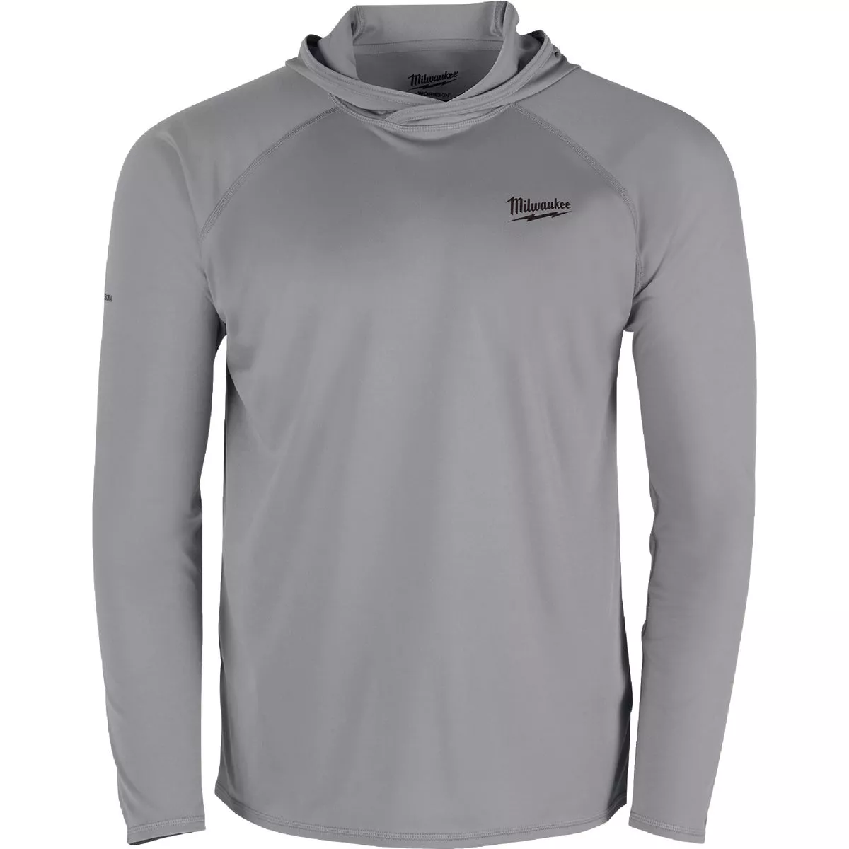 Milwaukee Workskin Large Gray Hooded Men's Sun Shirt
