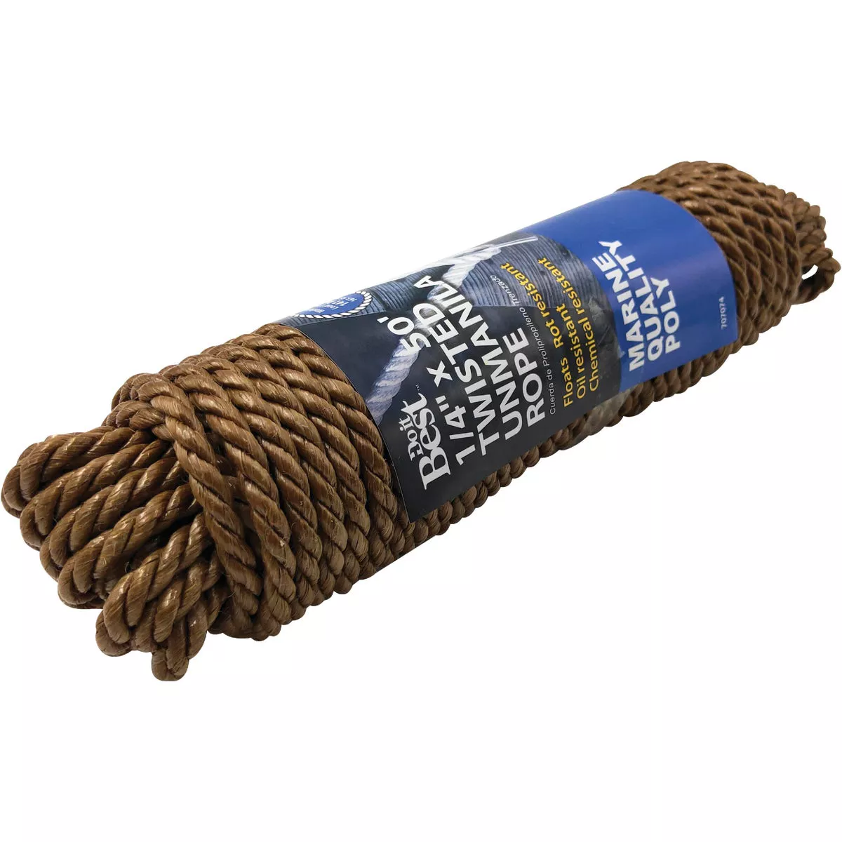Do it Best 1/4 In. x 50 Ft. Natural Twisted Unmanila Polypropylene Packaged Rope - photo 2