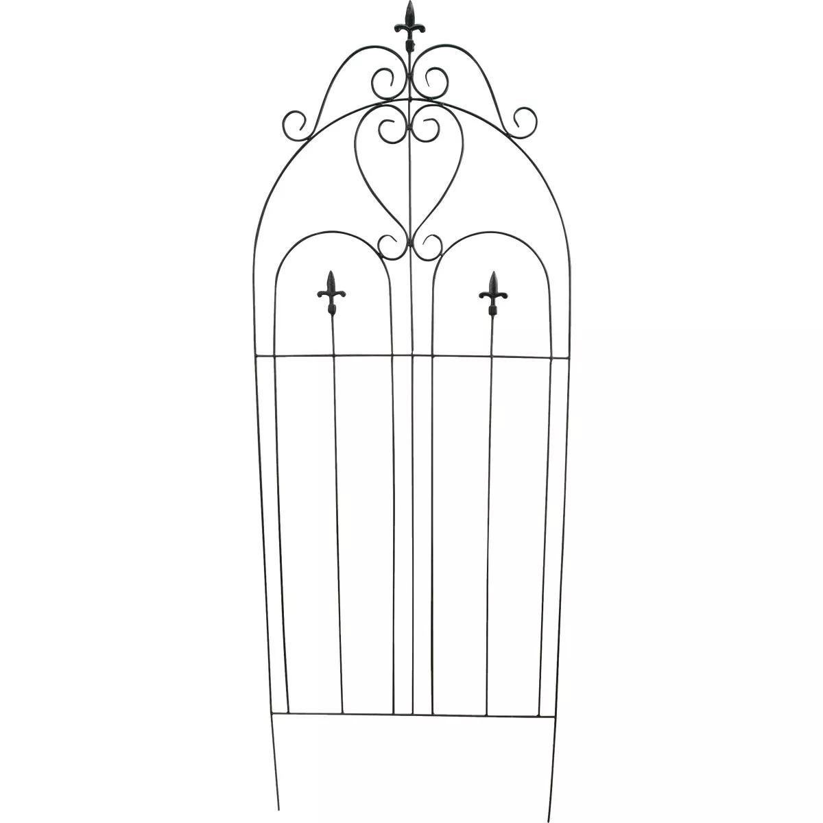 Best Garden Metal Cathedral Black Trellis - photo 4