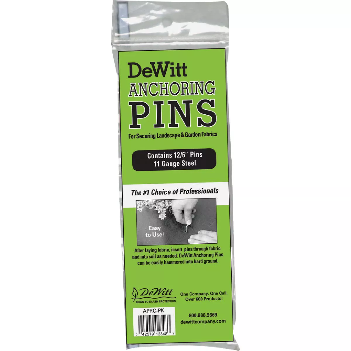 DeWitt 6 In. L. x 1 In. W. 11 Ga. Steel Landscape Anchor Pins (12-Pack)