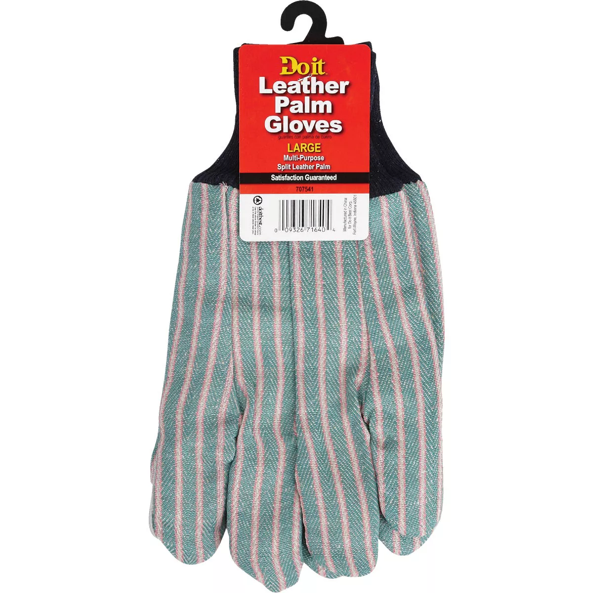 Do it Men's Large Cotton Canvas Leather Palm Work Glove - photo 2