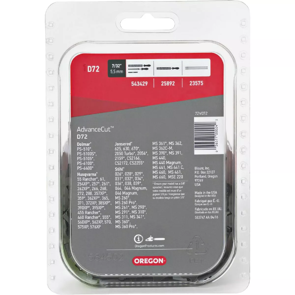 Oregon AdvanceCut 20 In. 72-Link Chainsaw Chain - photo 2