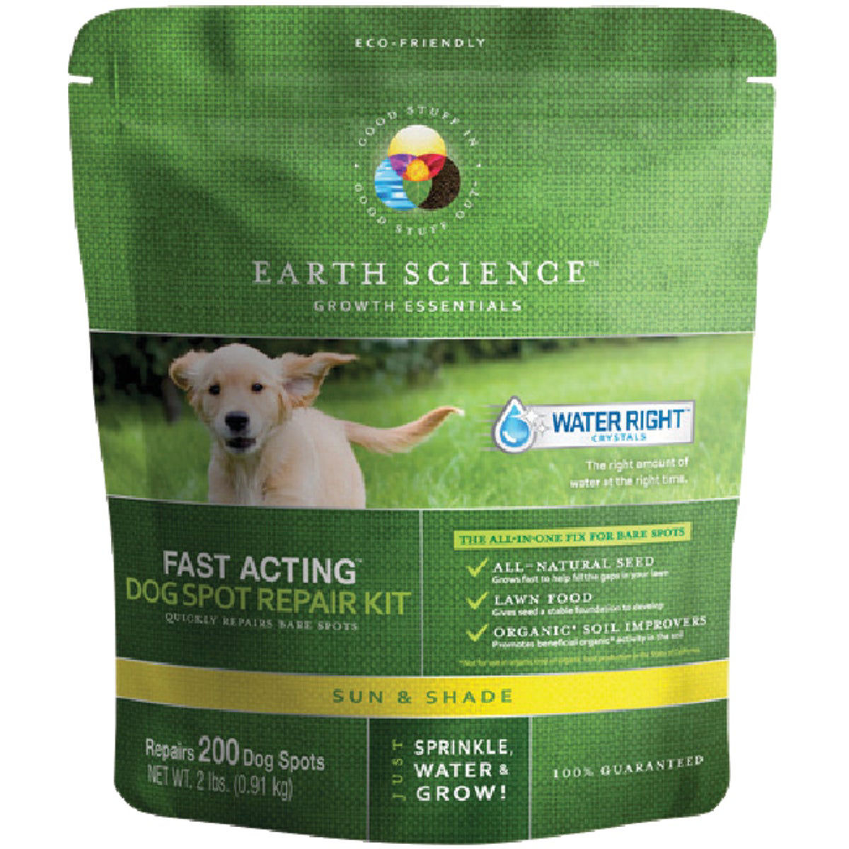 Earth Science Fast Acting Mixed Sun or Shade Pet/Dog Spot Grass Repair Seed - Thumbnail 2