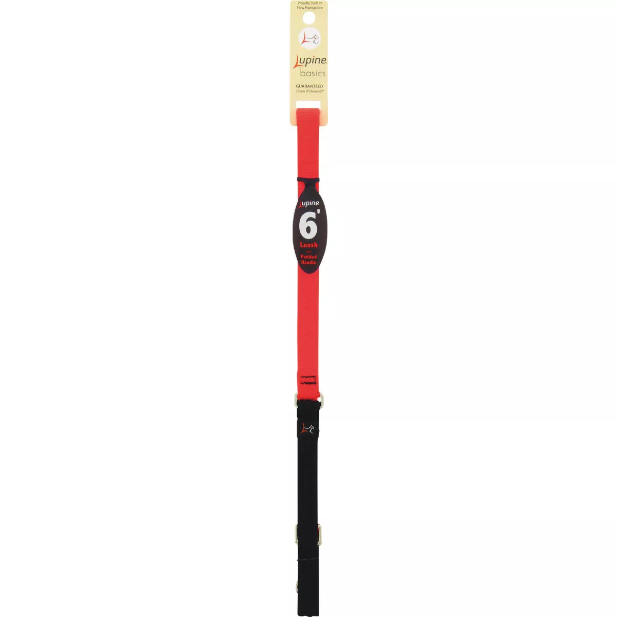 Lupine 3/4 In. x 6 Ft. Traditional Solid Blaze Orange Dog Leash