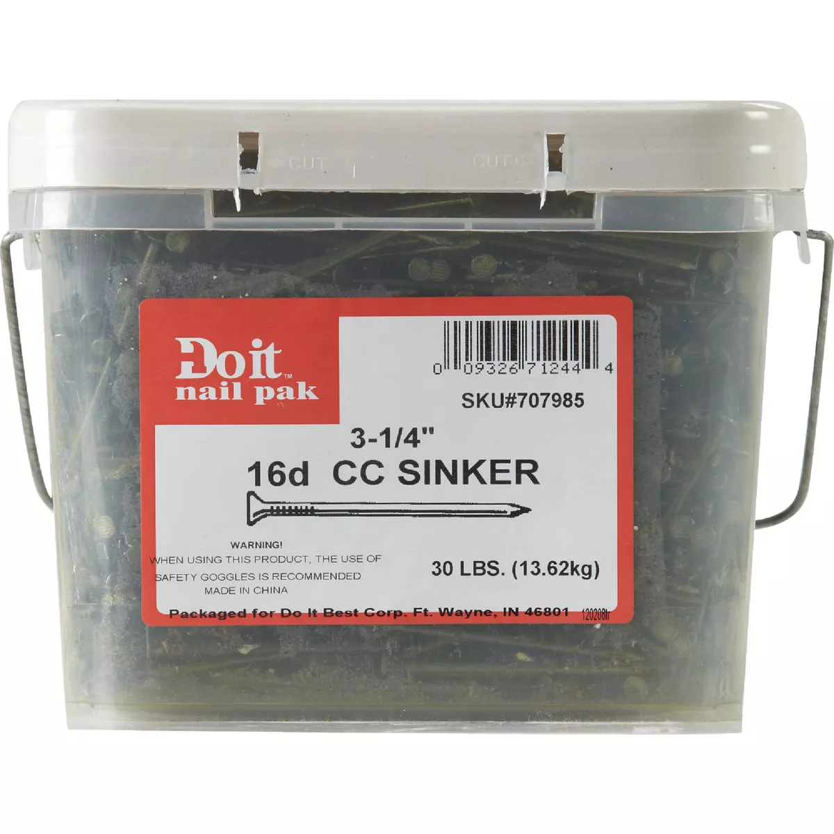Do it Best 3-1/4 In. x 9 ga x 16d Coated Sinker Framing Nails (1920-Count, 30 Lb.) - photo 2
