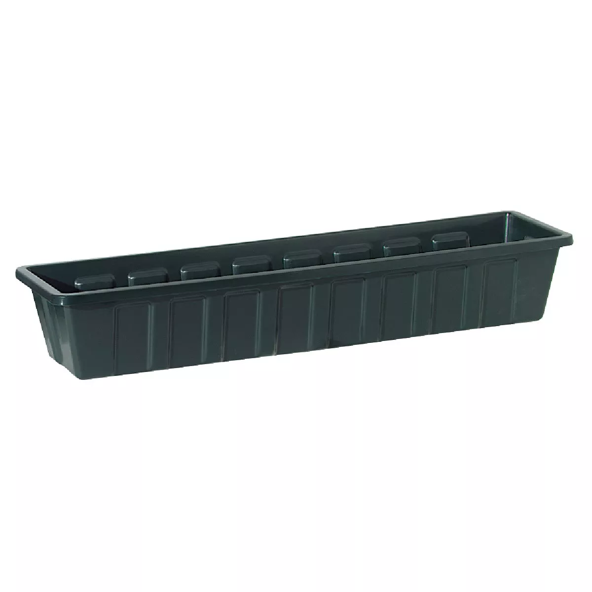 Novelty Poly-Pro 18 In. Polypropylene Hunter Green Flower Box Planter